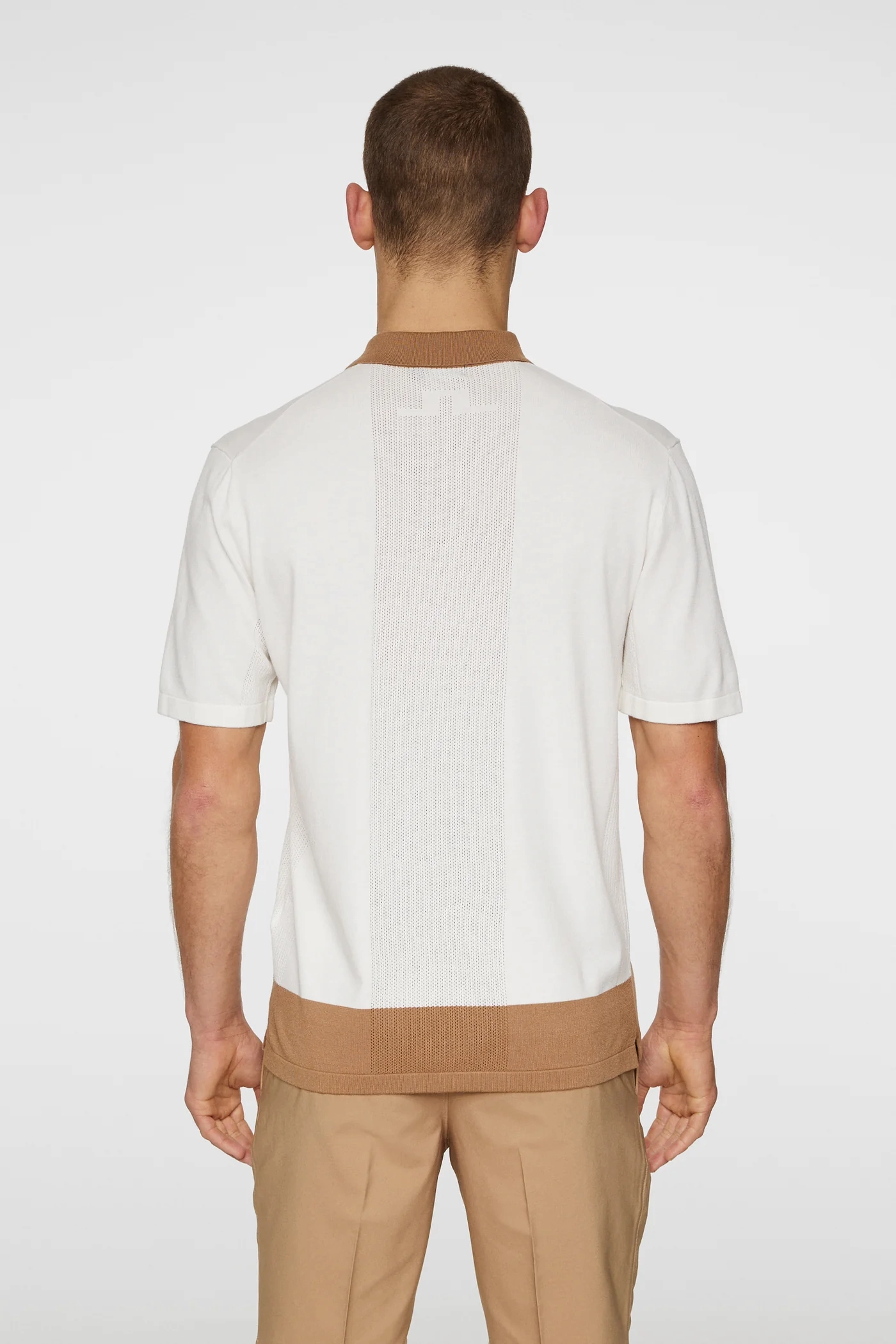 J.Lindeberg Men's Rue Knitted Polo - WHITE J.Lindeberg Men's Apparel