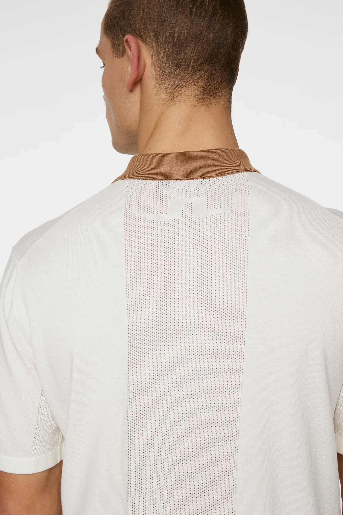 J.Lindeberg Men's Rue Knitted Polo - WHITE J.Lindeberg Men's Apparel