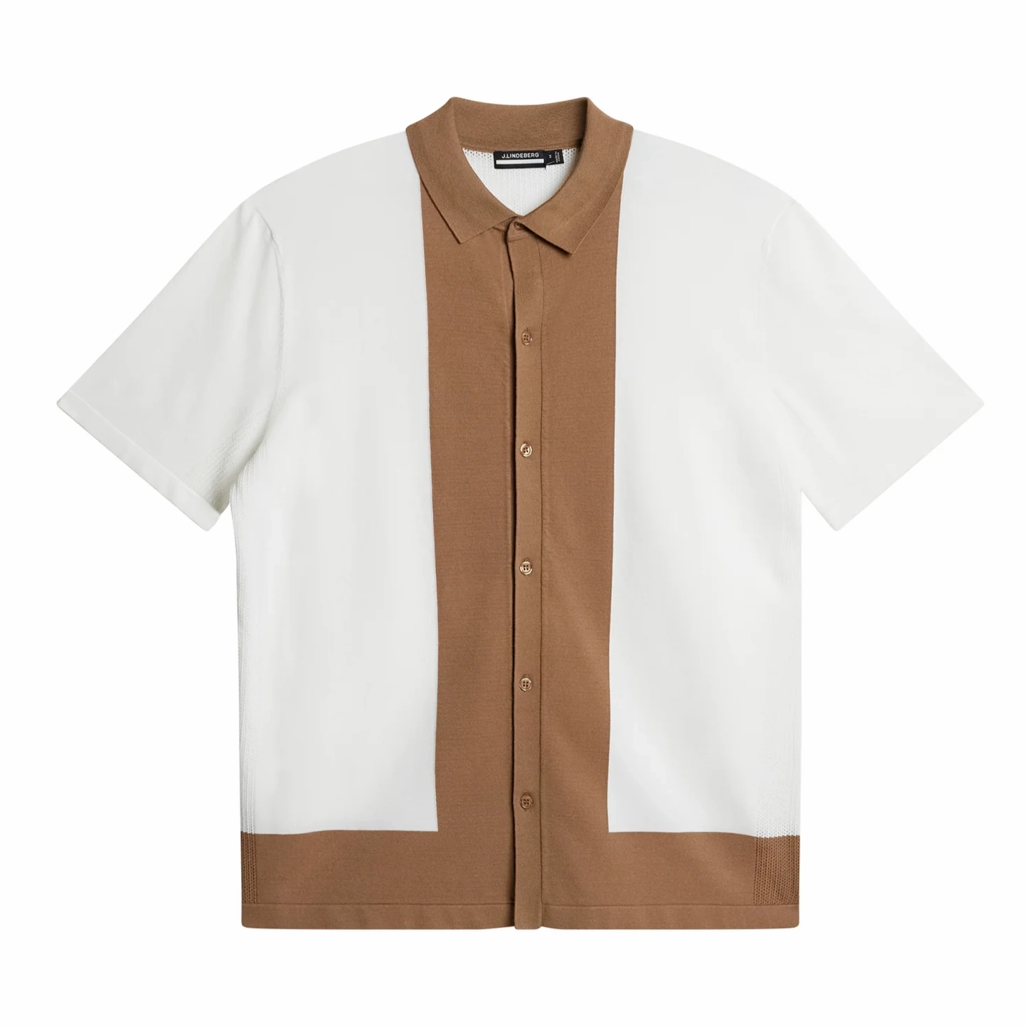 J.Lindeberg Men's Rue Knitted Polo - WHITE J.Lindeberg Men's Apparel
