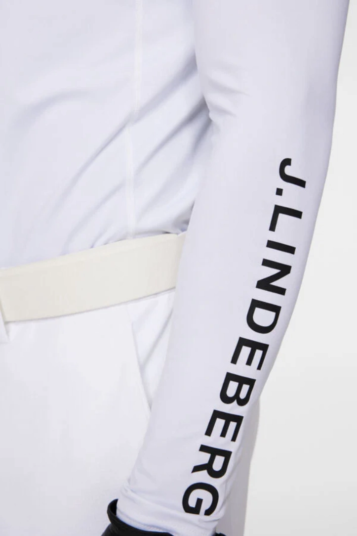 J.Lindeberg Mens Aello Soft Compression Base Layer - WHITE J.Lindeberg Men's Apparel