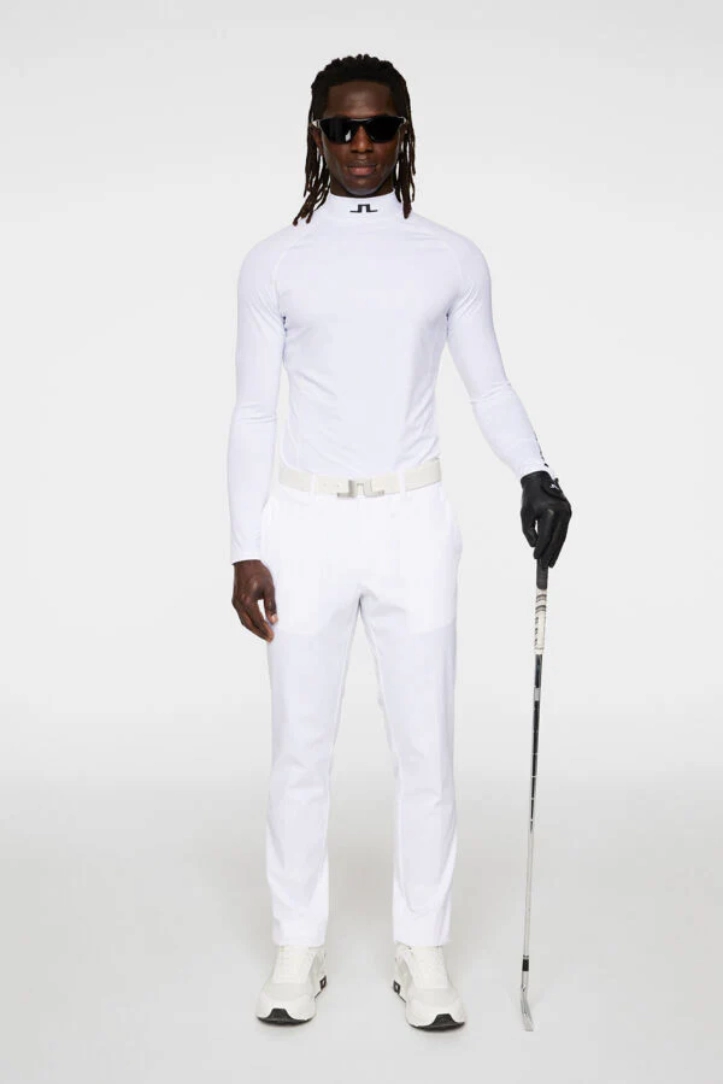 J.Lindeberg Mens Aello Soft Compression Base Layer - WHITE J.Lindeberg Men's Apparel