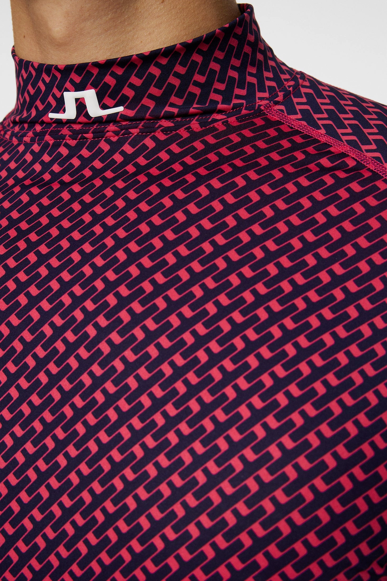 J.Lindeberg Mens Aello Soft Compression Print Base Layer - TOUR TIGER CLEMATIS J.Lindeberg Men's Apparel
