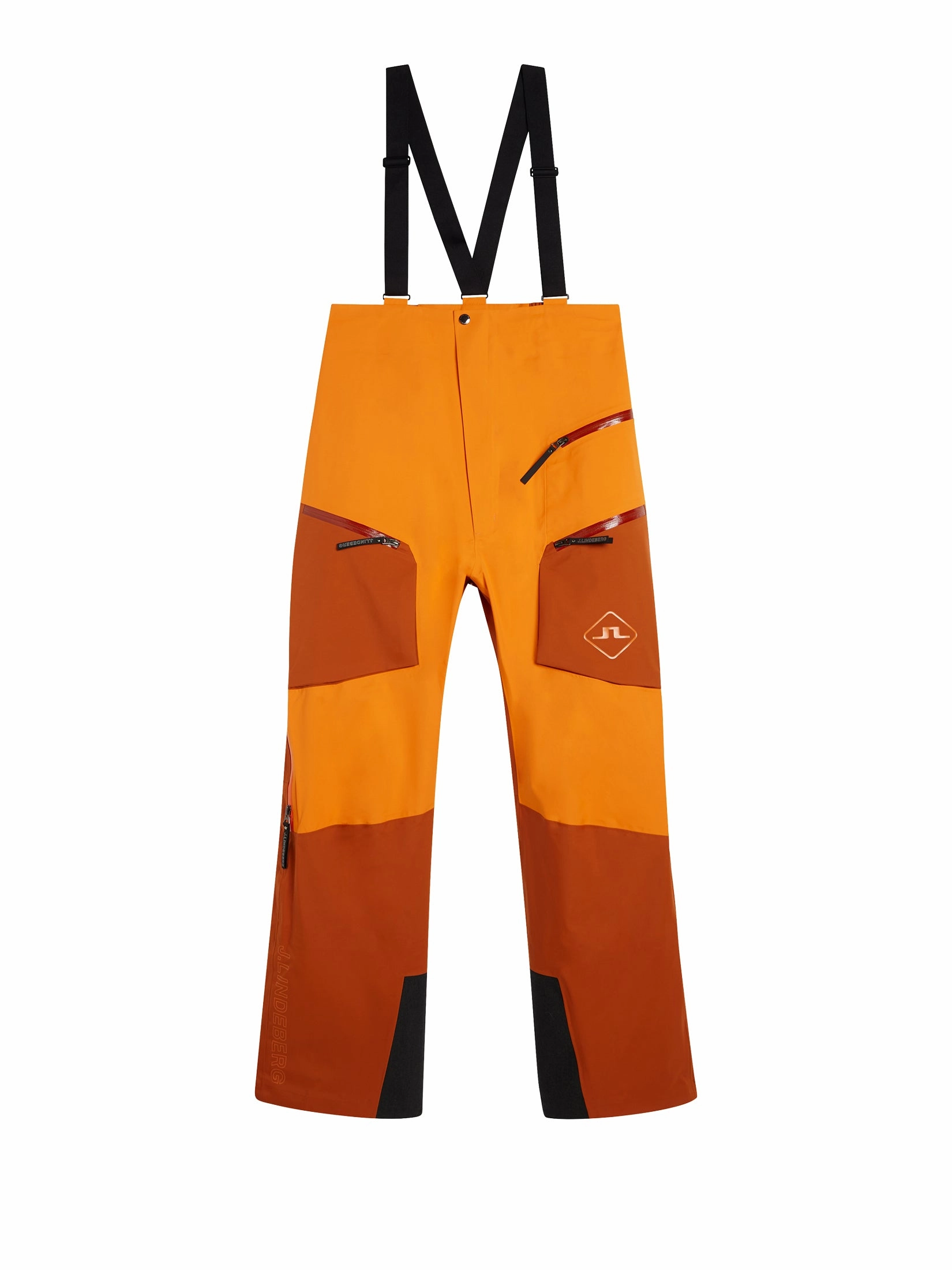 J.Lindeberg Mens Aerial Bib Pro Shell SKI Pant - Cinnamon Stick J.Lindeberg Men's Apparel