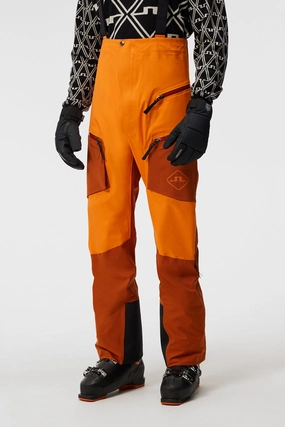 J.Lindeberg Mens Aerial Bib Pro Shell SKI Pant - Cinnamon Stick J.Lindeberg men's golf clothing
