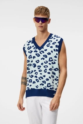 J.Lindeberg Mens Elian Knitted Vest - SAVANNA SPA J.Lindeberg men's golf clothing