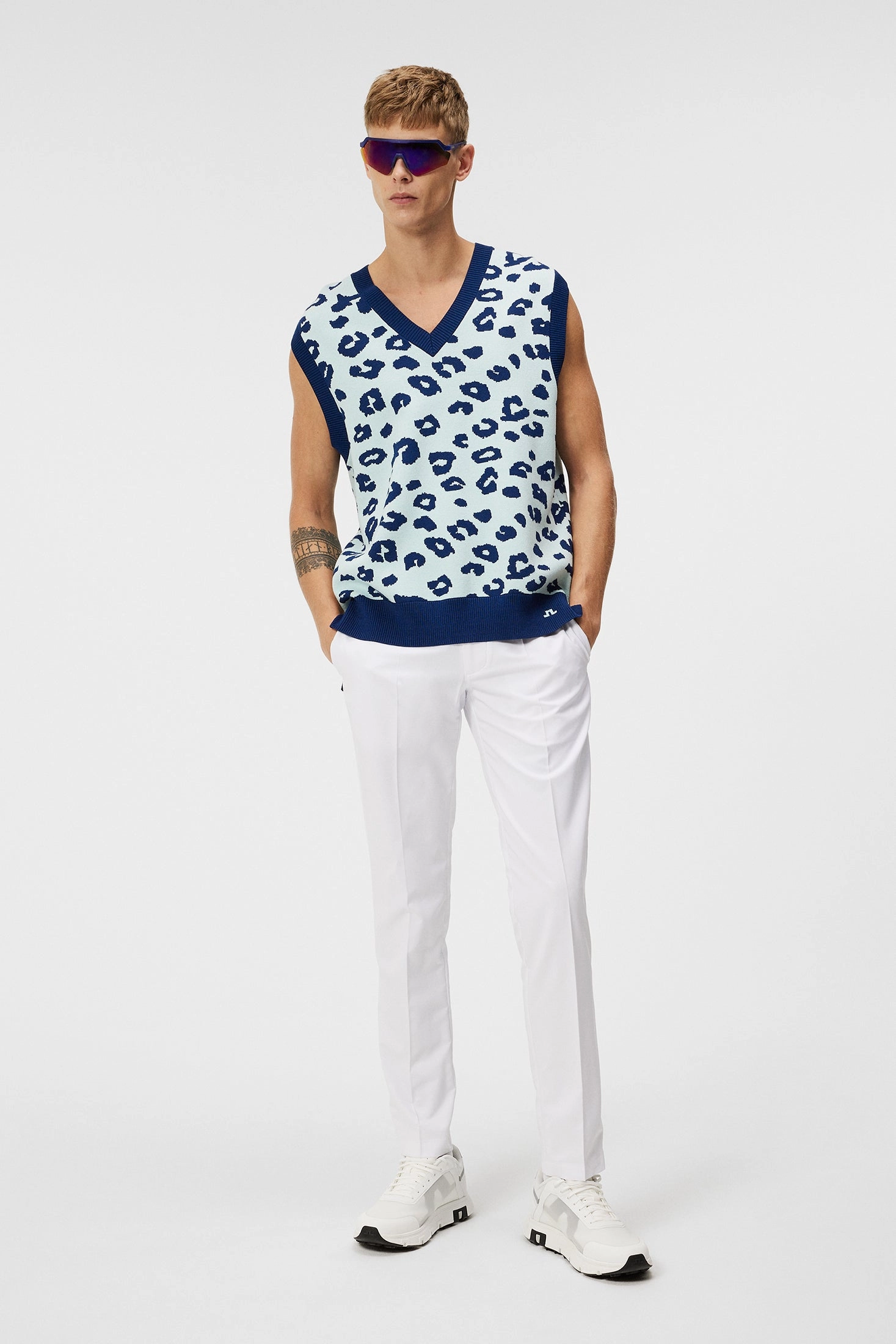 J.Lindeberg Mens Elian Knitted Vest - SAVANNA SPA J.Lindeberg Men's Apparel