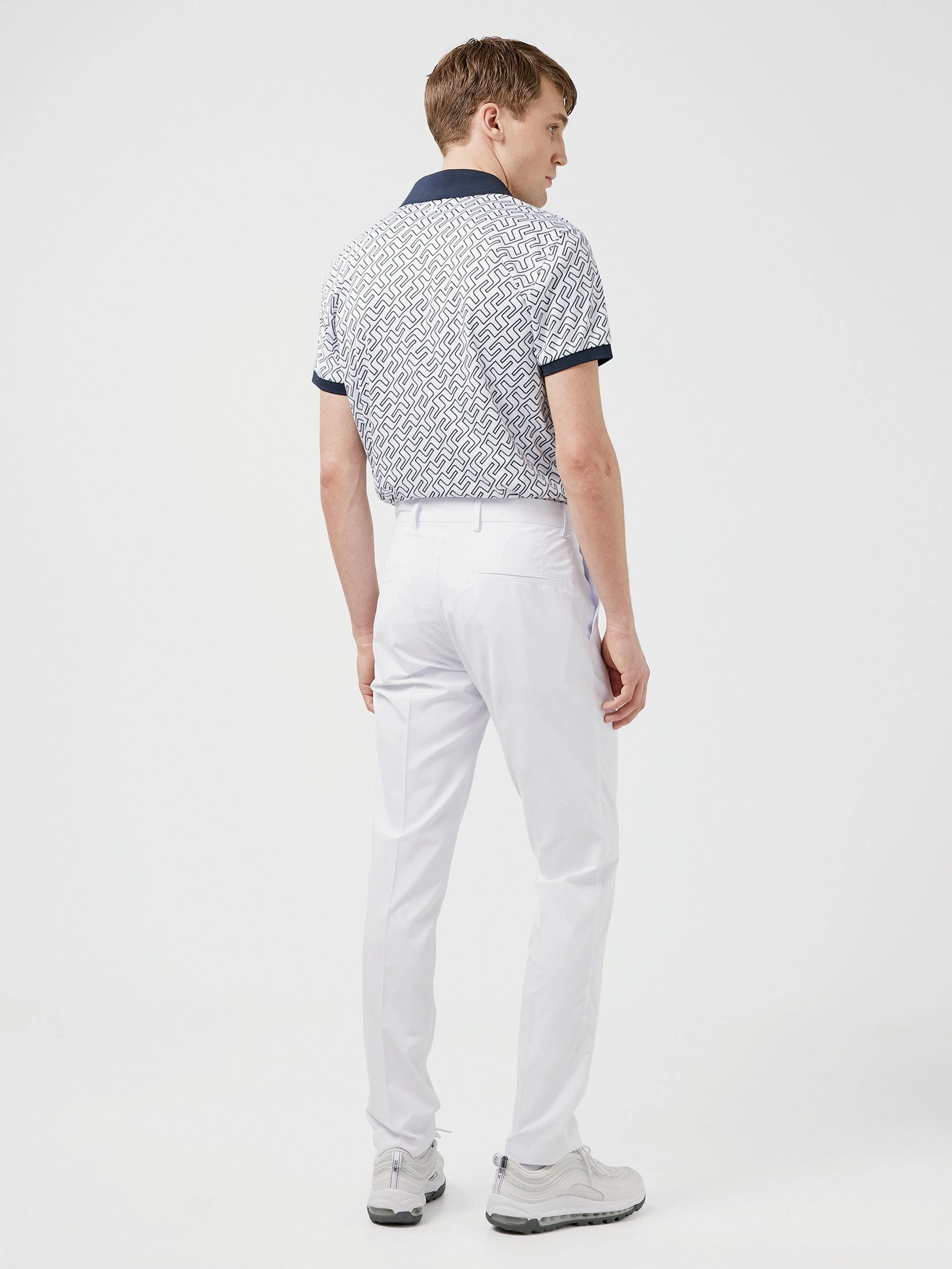 J.Lindeberg Mens Elof Golf Pants - WHITE J.Lindeberg Men's Apparel