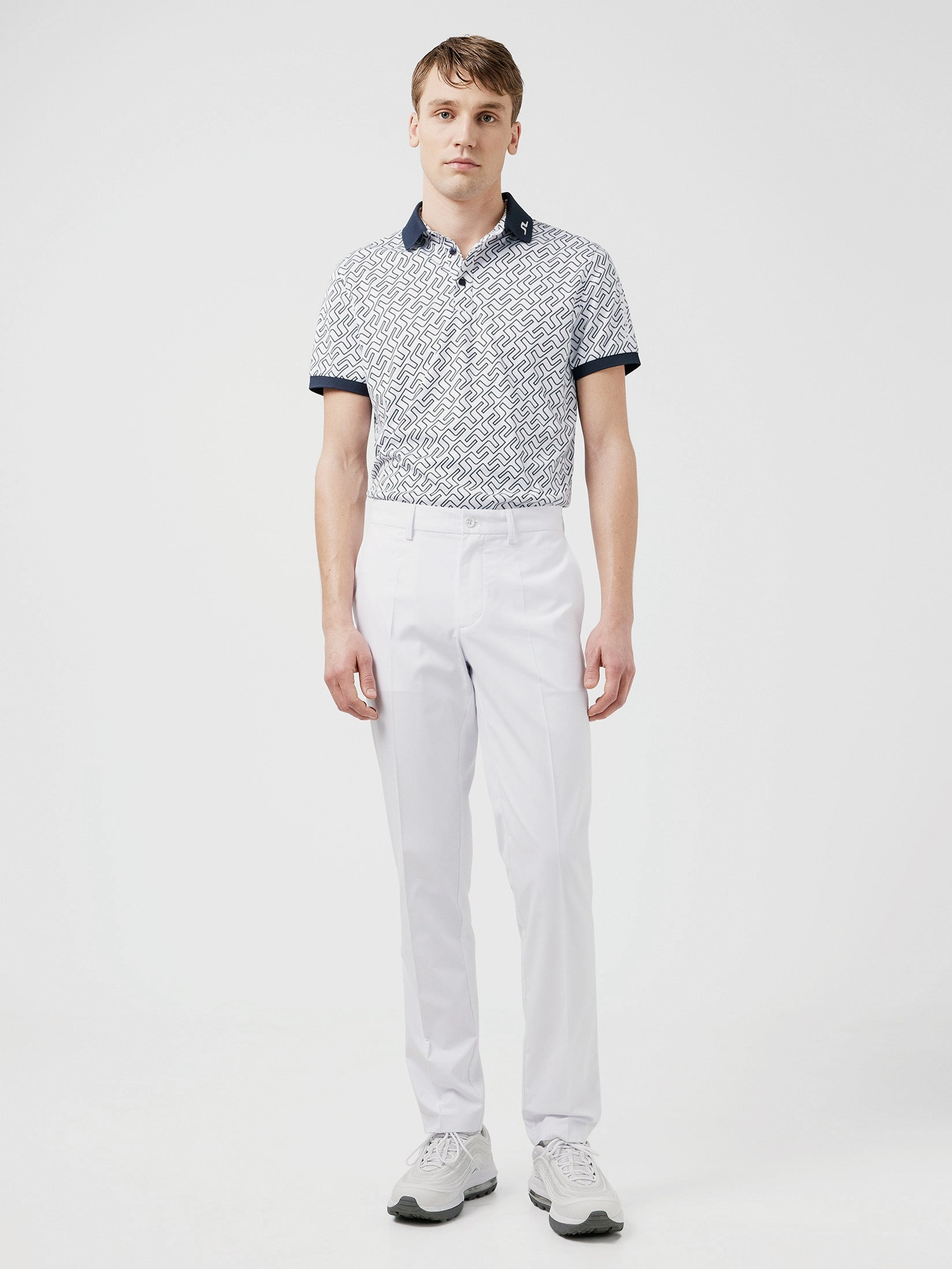 J.Lindeberg Mens Elof Golf Pants - WHITE J.Lindeberg Men's Apparel