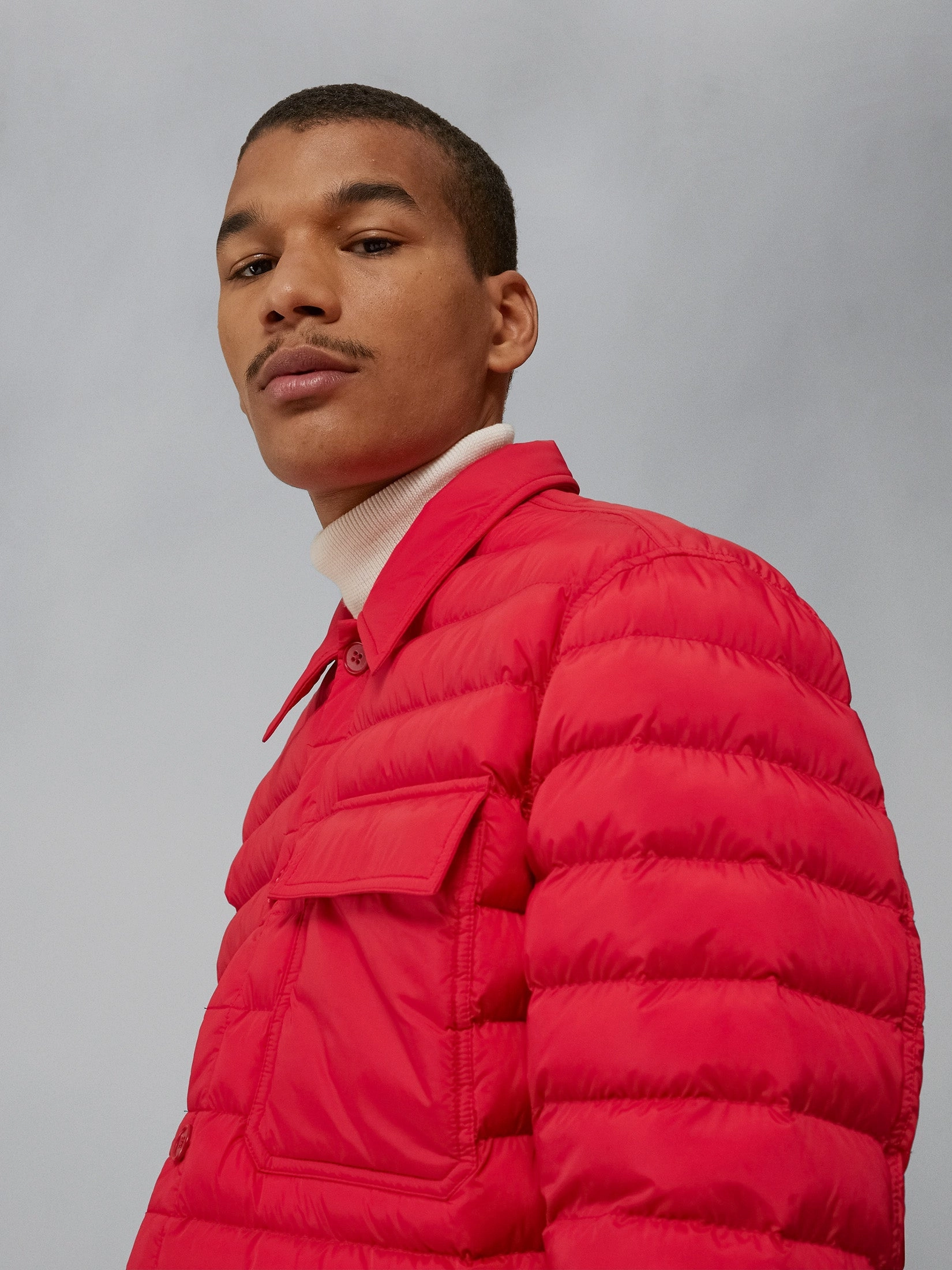 J.Lindeberg Mens Gorman Quilted jacket - BARBADOS CHERRY J.Lindeberg Men's Apparel
