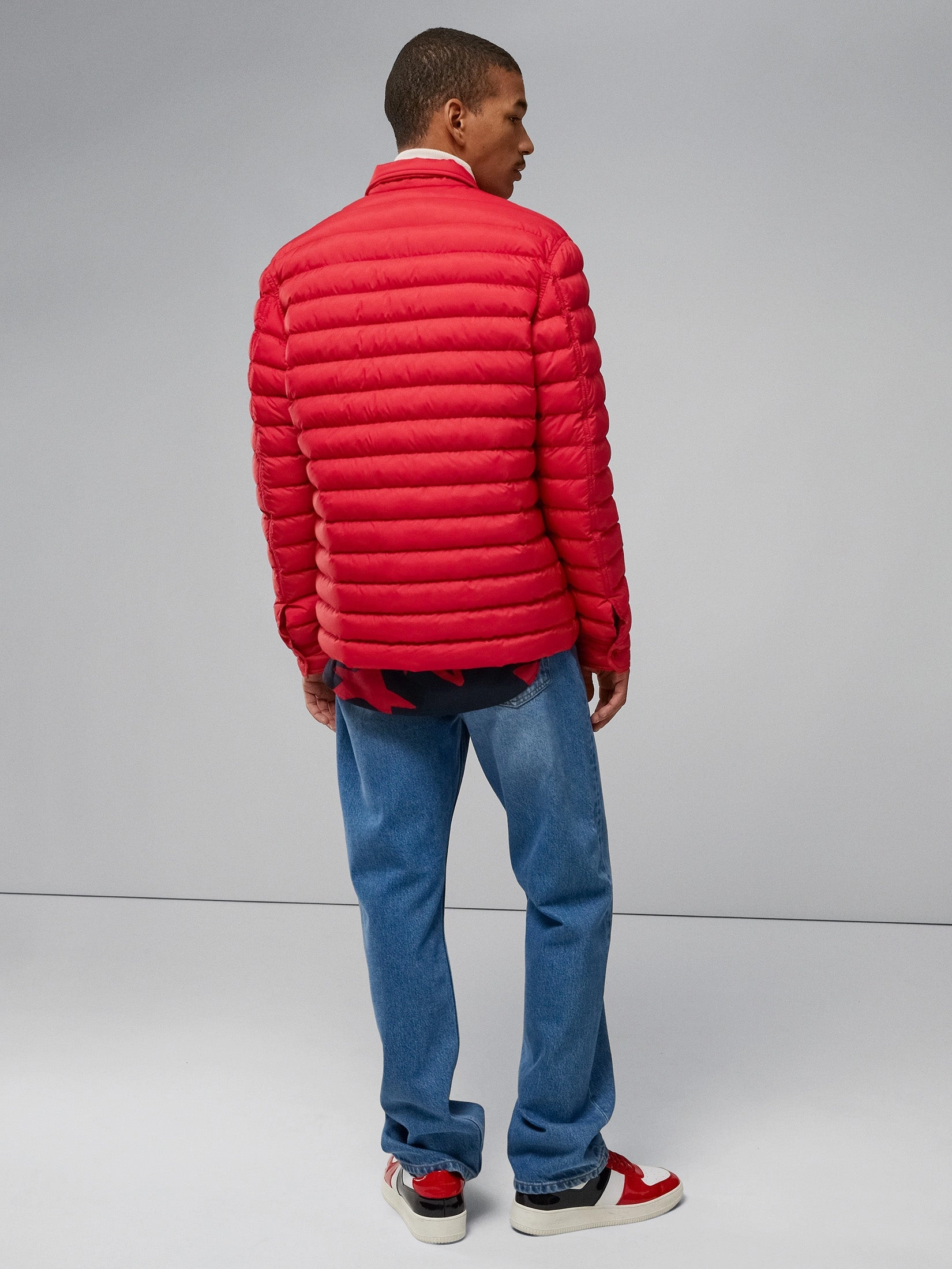 J.Lindeberg Mens Gorman Quilted jacket - BARBADOS CHERRY J.Lindeberg Men's Apparel