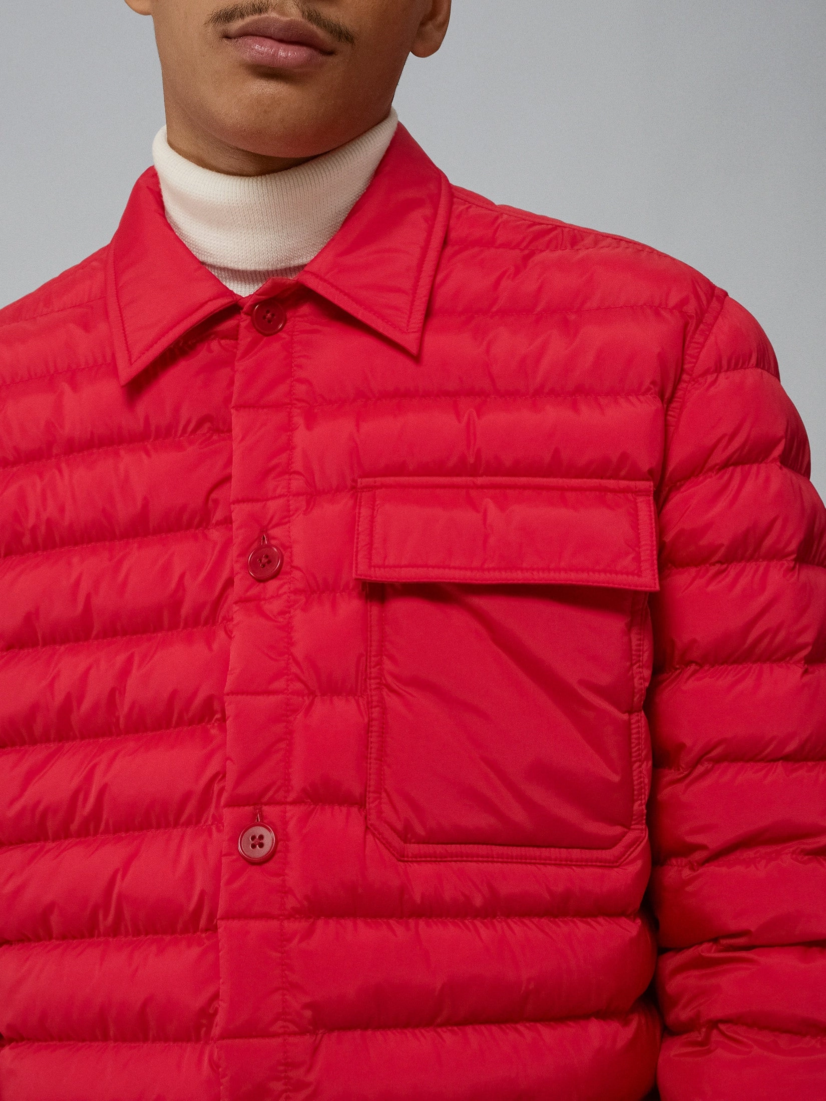 J.Lindeberg Mens Gorman Quilted jacket - BARBADOS CHERRY J.Lindeberg Men's Apparel