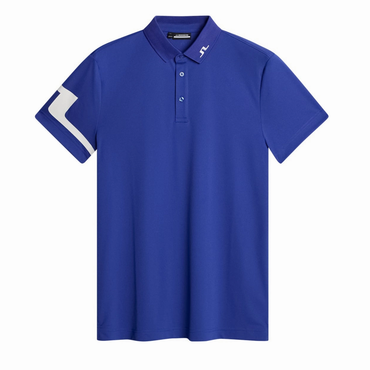 J.Lindeberg Mens HEATH Golf Polo - CLEMATIS BLUE J.Lindeberg men's golf clothing