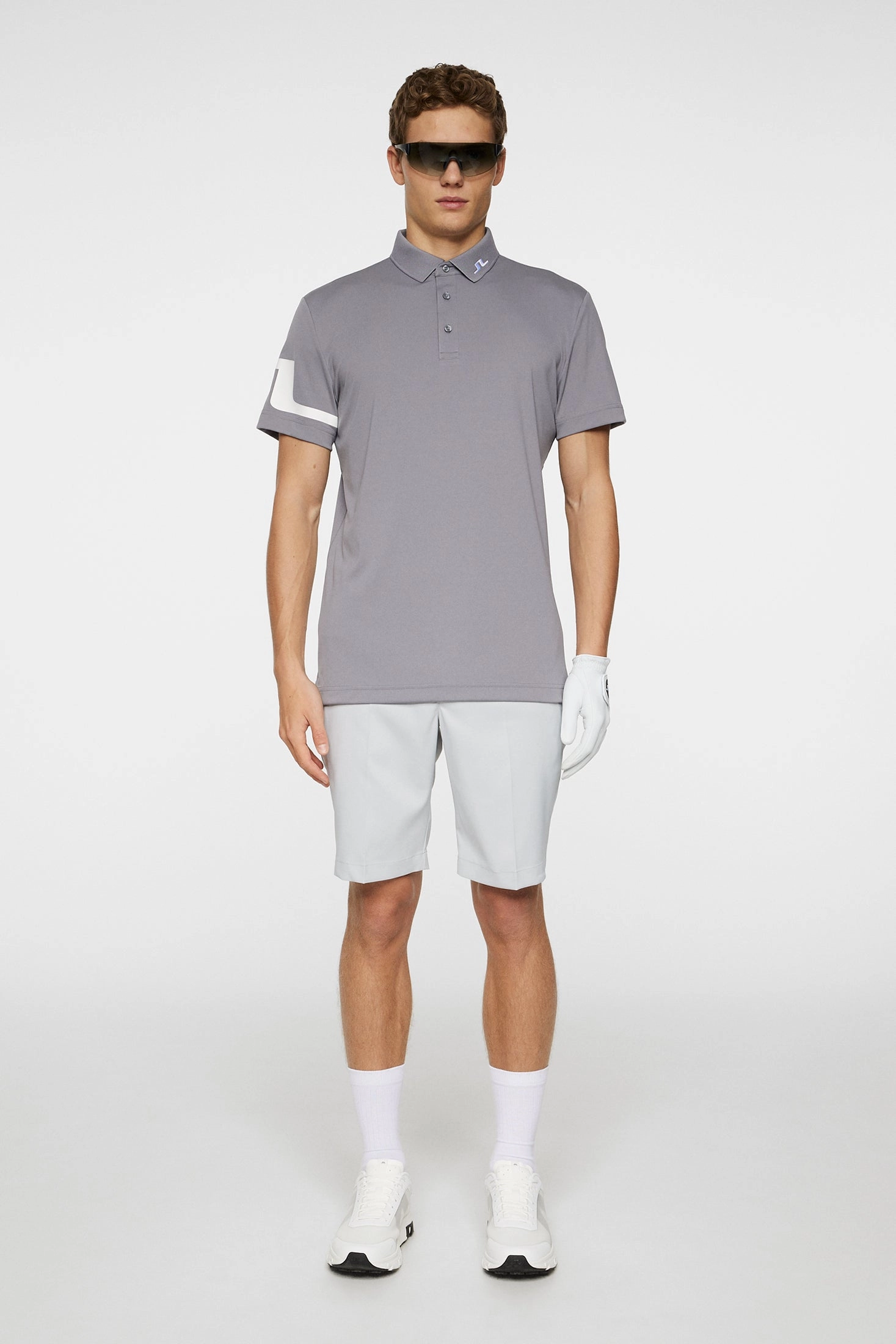 J.Lindeberg Mens HEATH Golf Polo - NIGHT OWL J.Lindeberg Men's Apparel