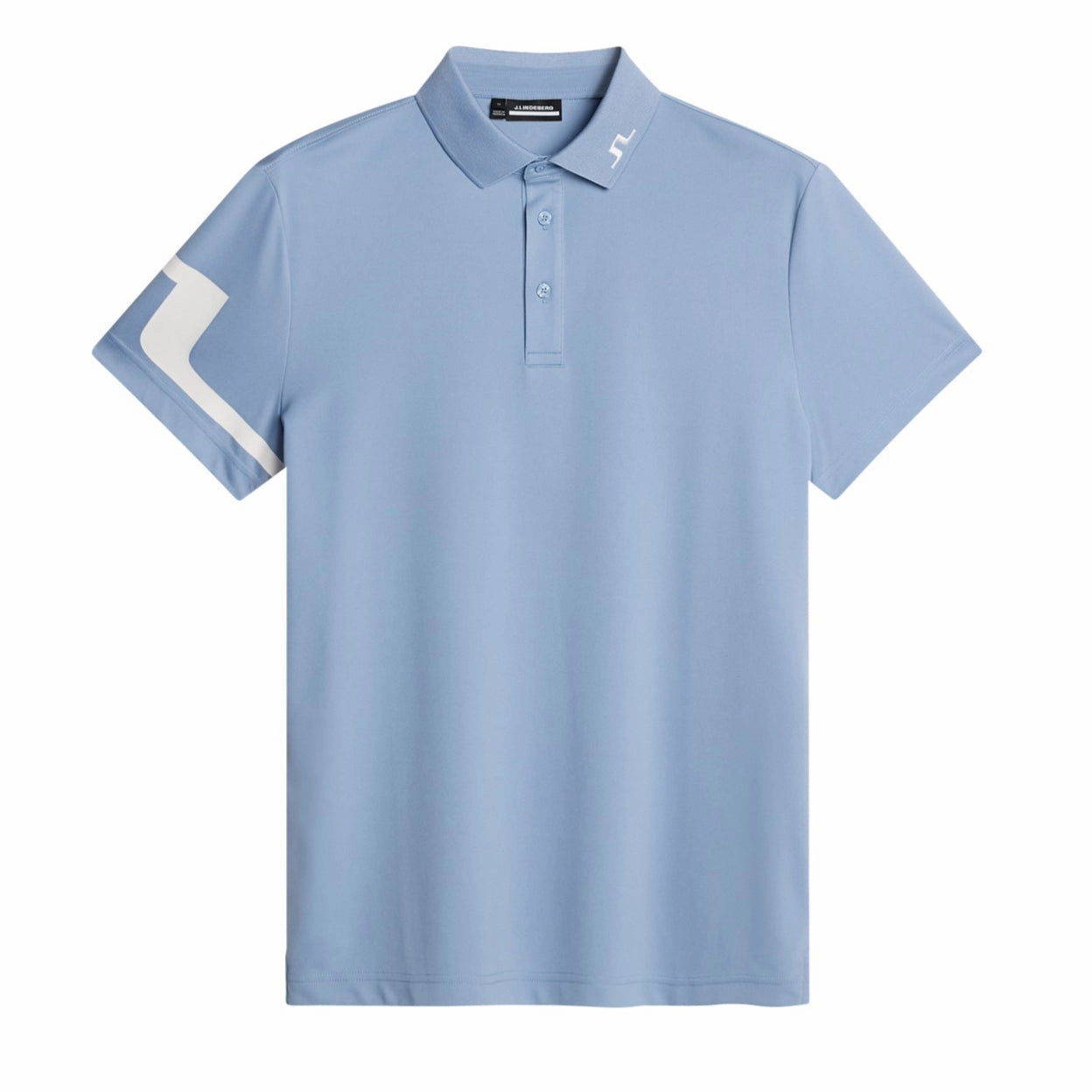 J.Lindeberg Mens HEATH Golf Polo - RAIN WASHED J.Lindeberg men's golf clothing