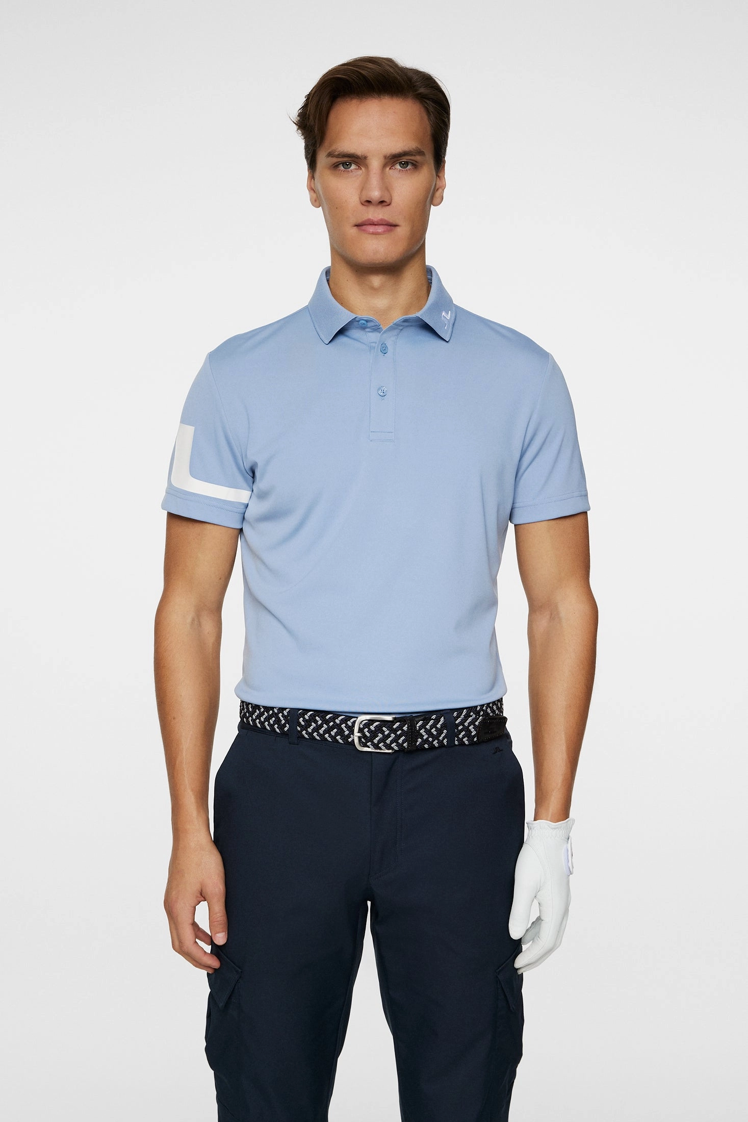 J.Lindeberg Mens HEATH Golf Polo - RAIN WASHED J.Lindeberg Men's Apparel