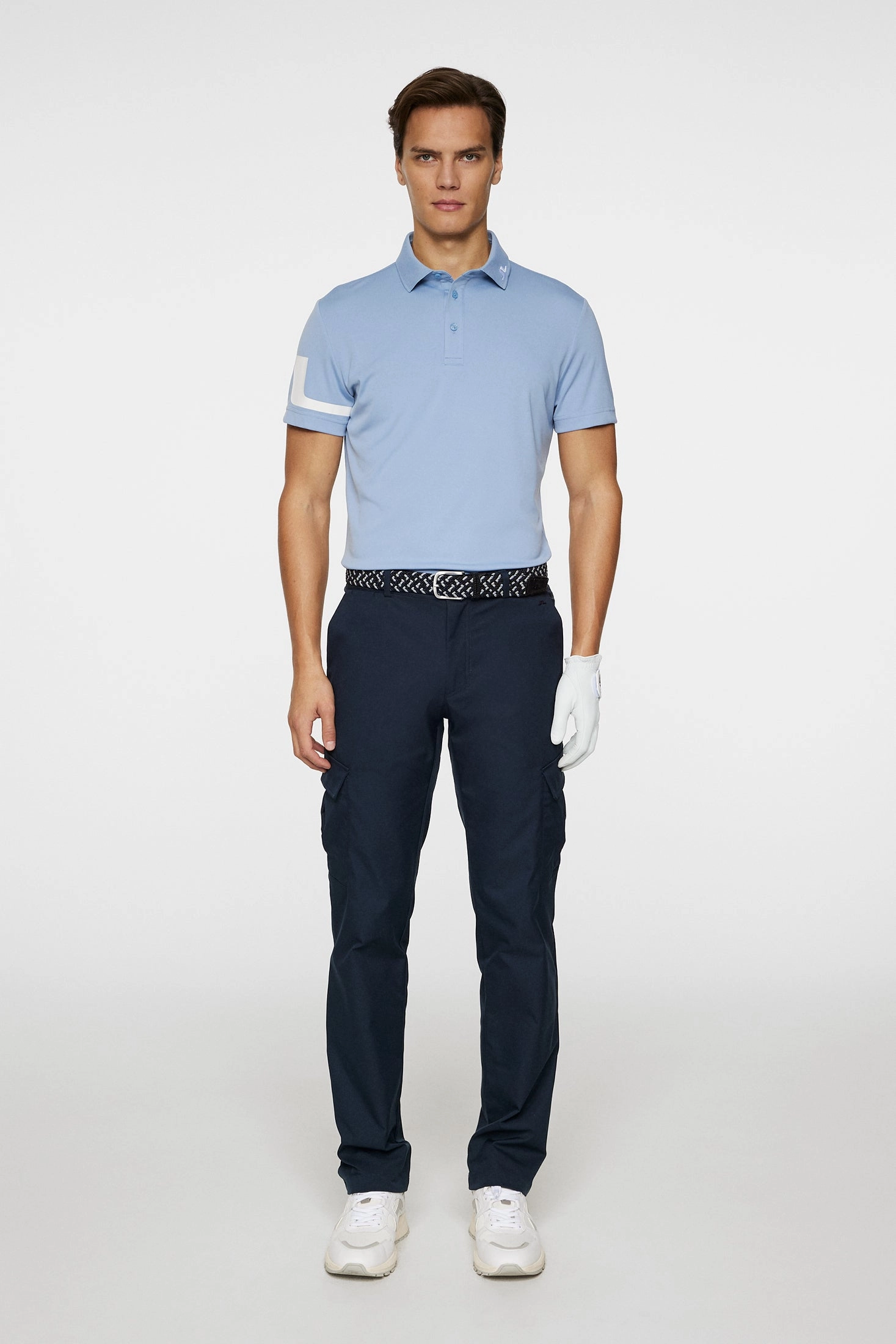 J.Lindeberg Mens HEATH Golf Polo - RAIN WASHED J.Lindeberg Men's Apparel