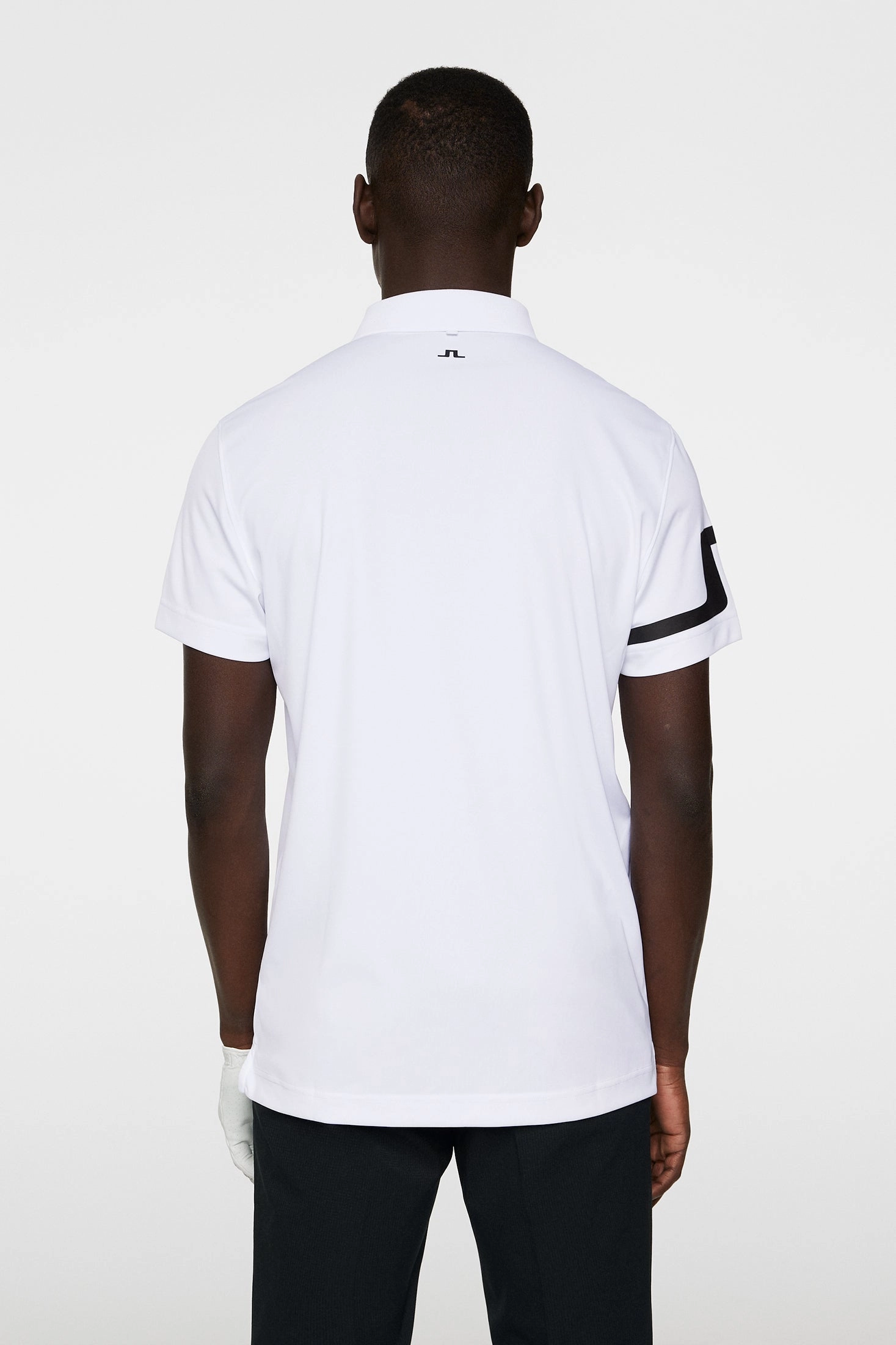 J.Lindeberg Mens HEATH Golf Polo - WHITE J.Lindeberg Men's Apparel