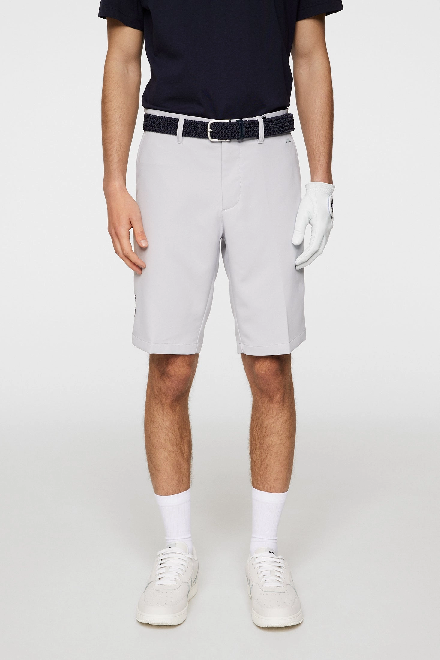 J.Lindeberg Mens Heath Golf Shorts - LIGHT GREY MELANGE J.Lindeberg Men's Apparel