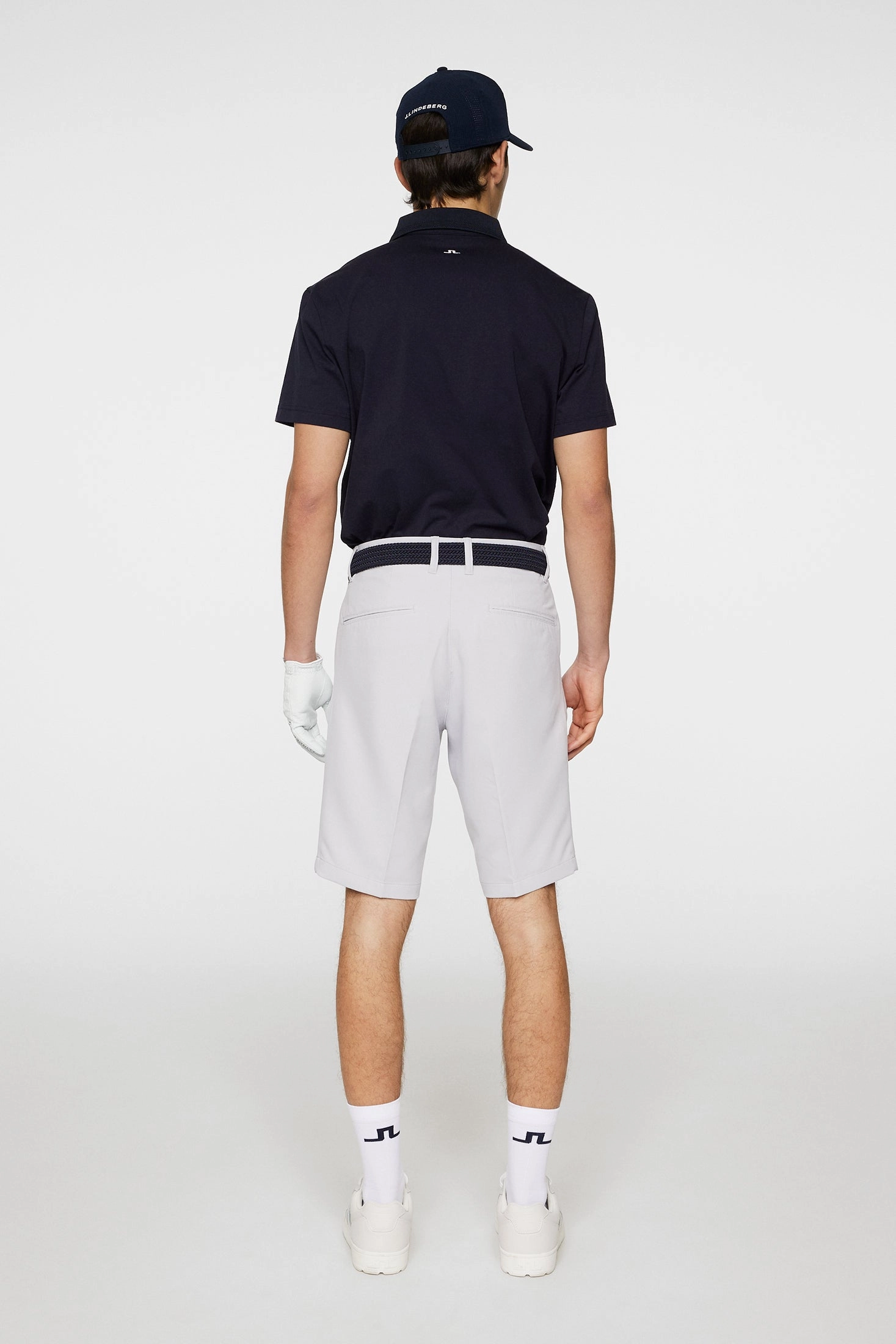 J.Lindeberg Mens Heath Golf Shorts - LIGHT GREY MELANGE J.Lindeberg Men's Apparel