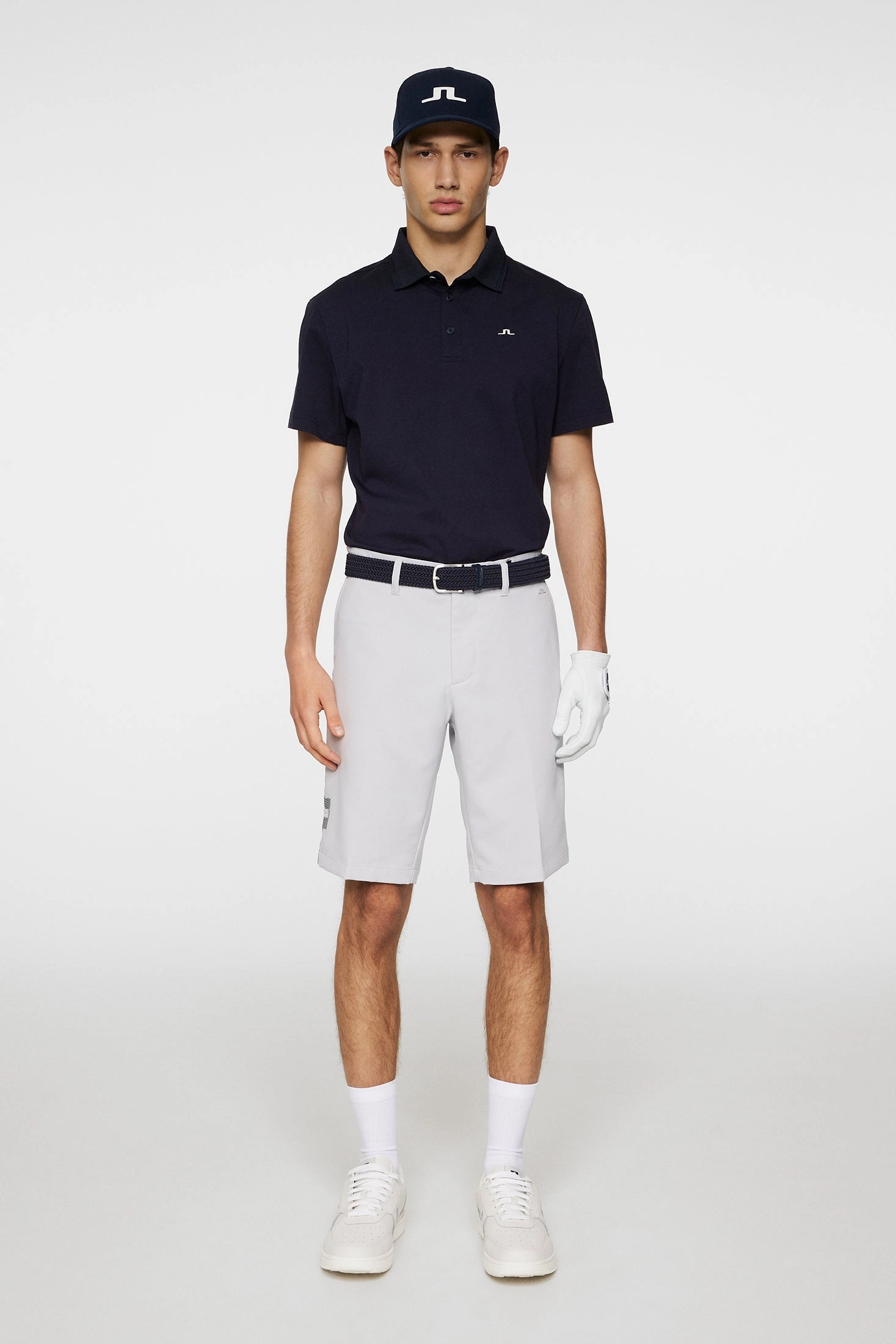 J.Lindeberg Mens Heath Golf Shorts - LIGHT GREY MELANGE J.Lindeberg Men's Apparel