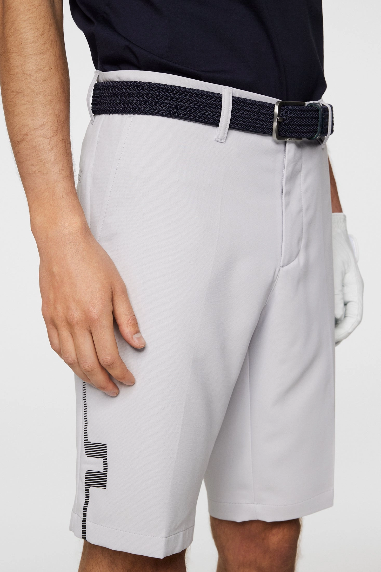 J.Lindeberg Mens Heath Golf Shorts - LIGHT GREY MELANGE J.Lindeberg Men's Apparel