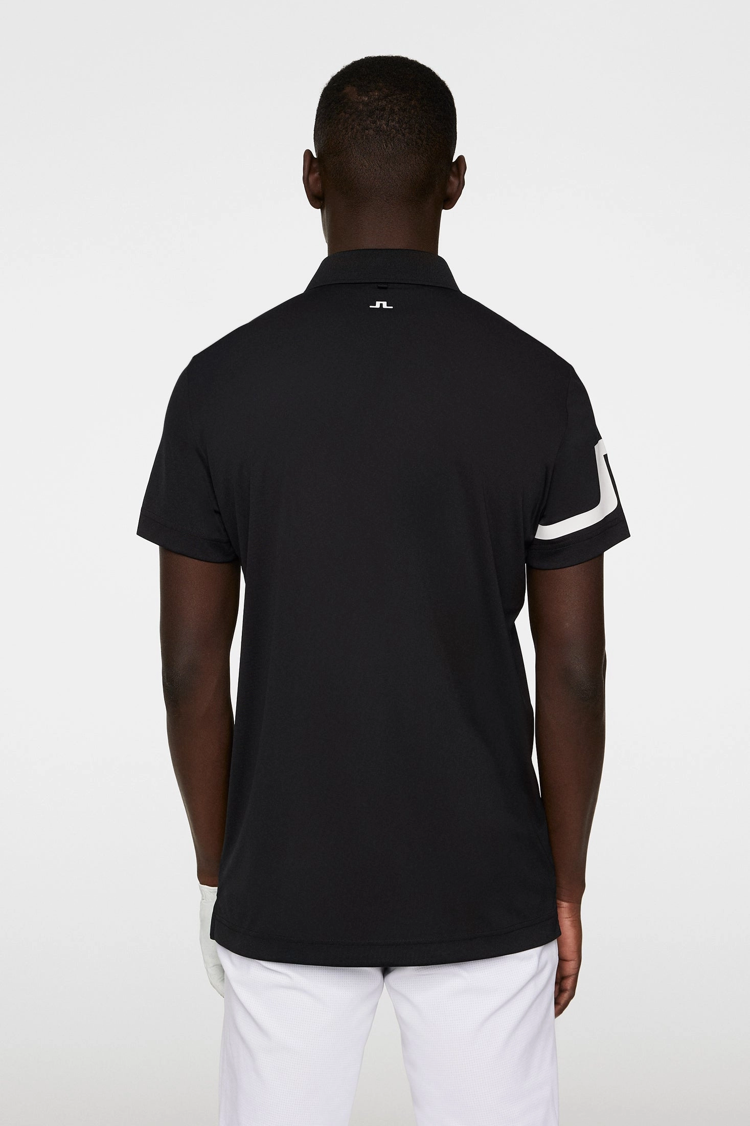 J.Lindeberg Mens HEATH Reg. Fit Golf Polo - BLACK J.Lindeberg Men's Apparel