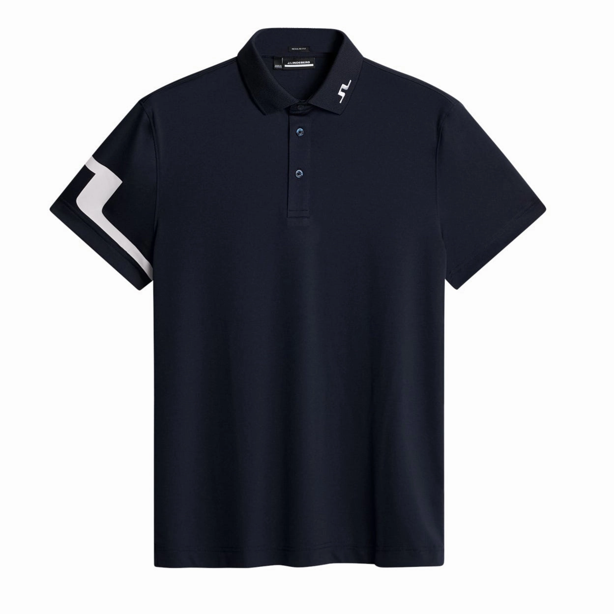 J.Lindeberg Mens HEATH Reg. Fit Golf Polo - JL NAVY J.Lindeberg men's golf clothing