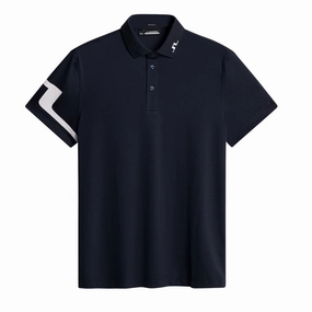 J.Lindeberg Mens HEATH Reg. Fit Golf Polo - JL NAVY J.Lindeberg men's golf clothing