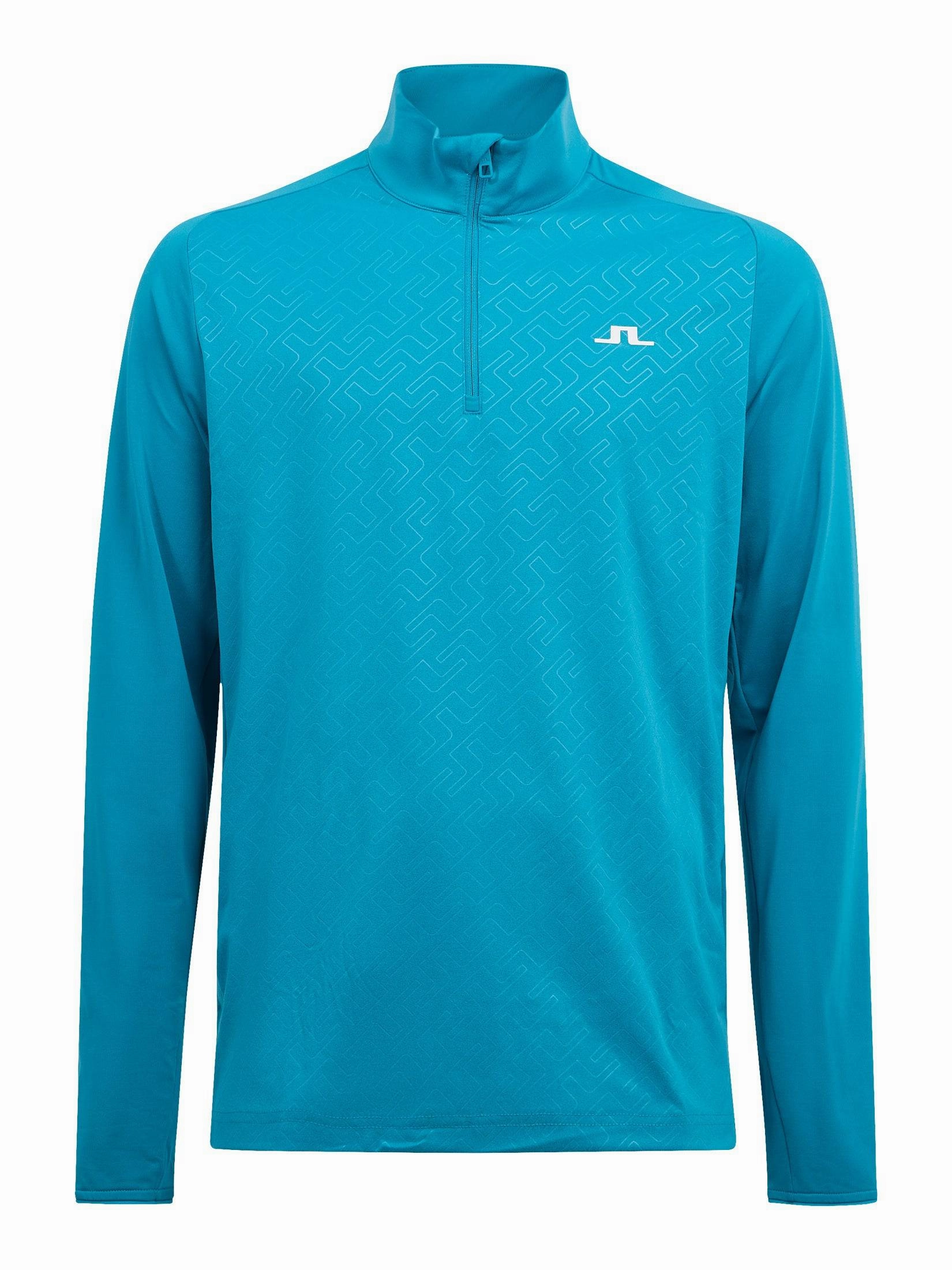 J.Lindeberg Mens Henry Relaxed Fit Mid Layer - ENAMEL BLUE J.Lindeberg men's golf clothing