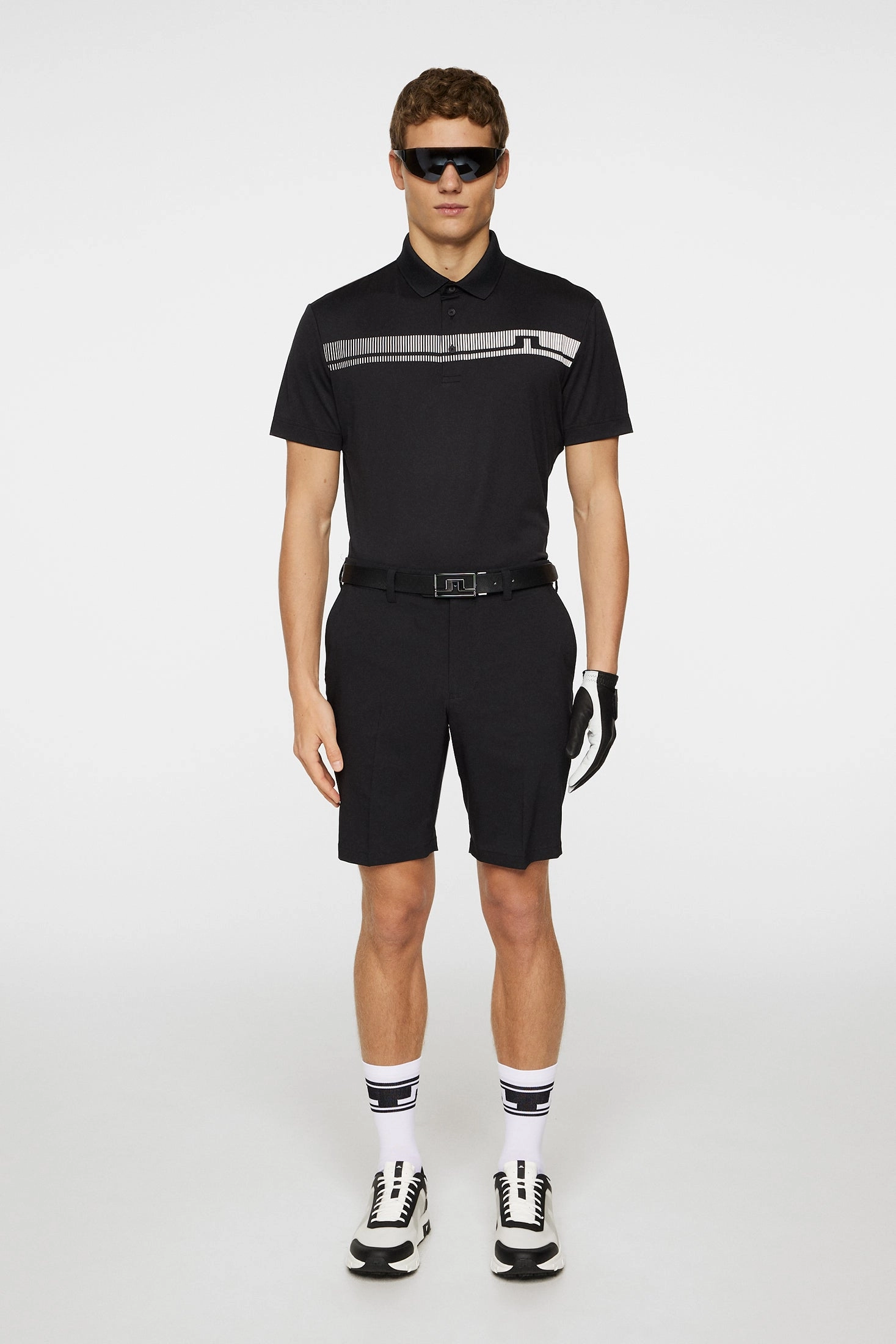 J.Lindeberg Mens Klas Golf Polo - BLACK J.Lindeberg Men's Apparel