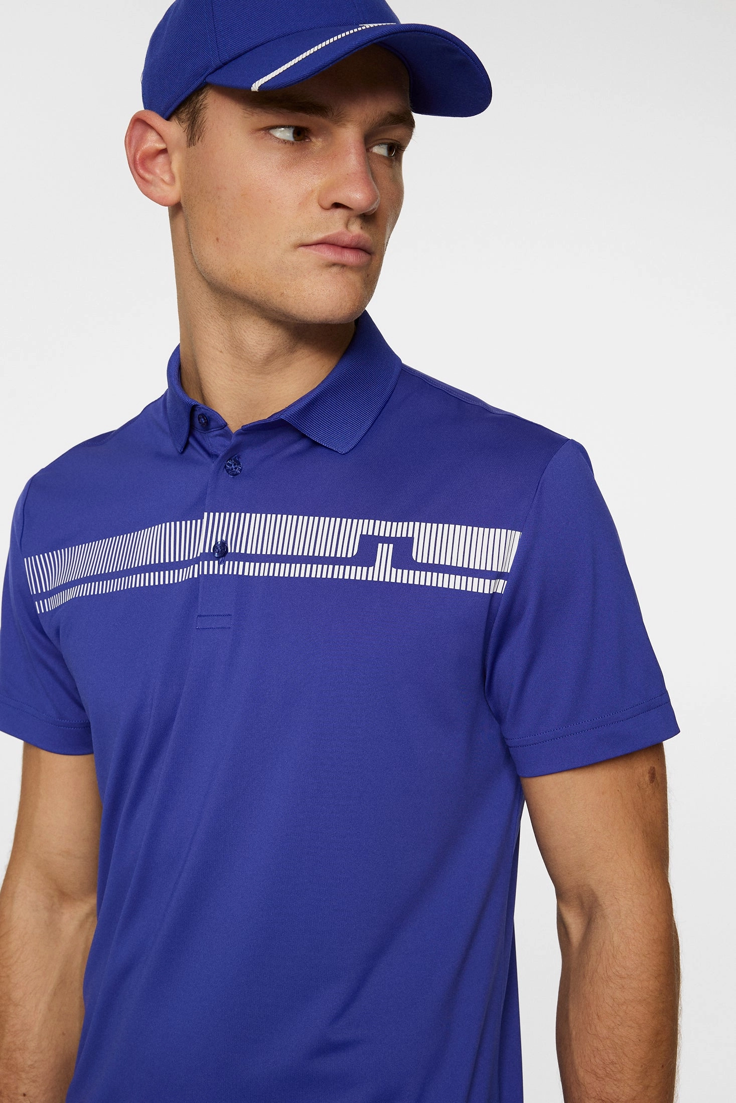 J.Lindeberg Mens Klas Golf Polo - CLEMATIS BLUE J.Lindeberg Men's Apparel