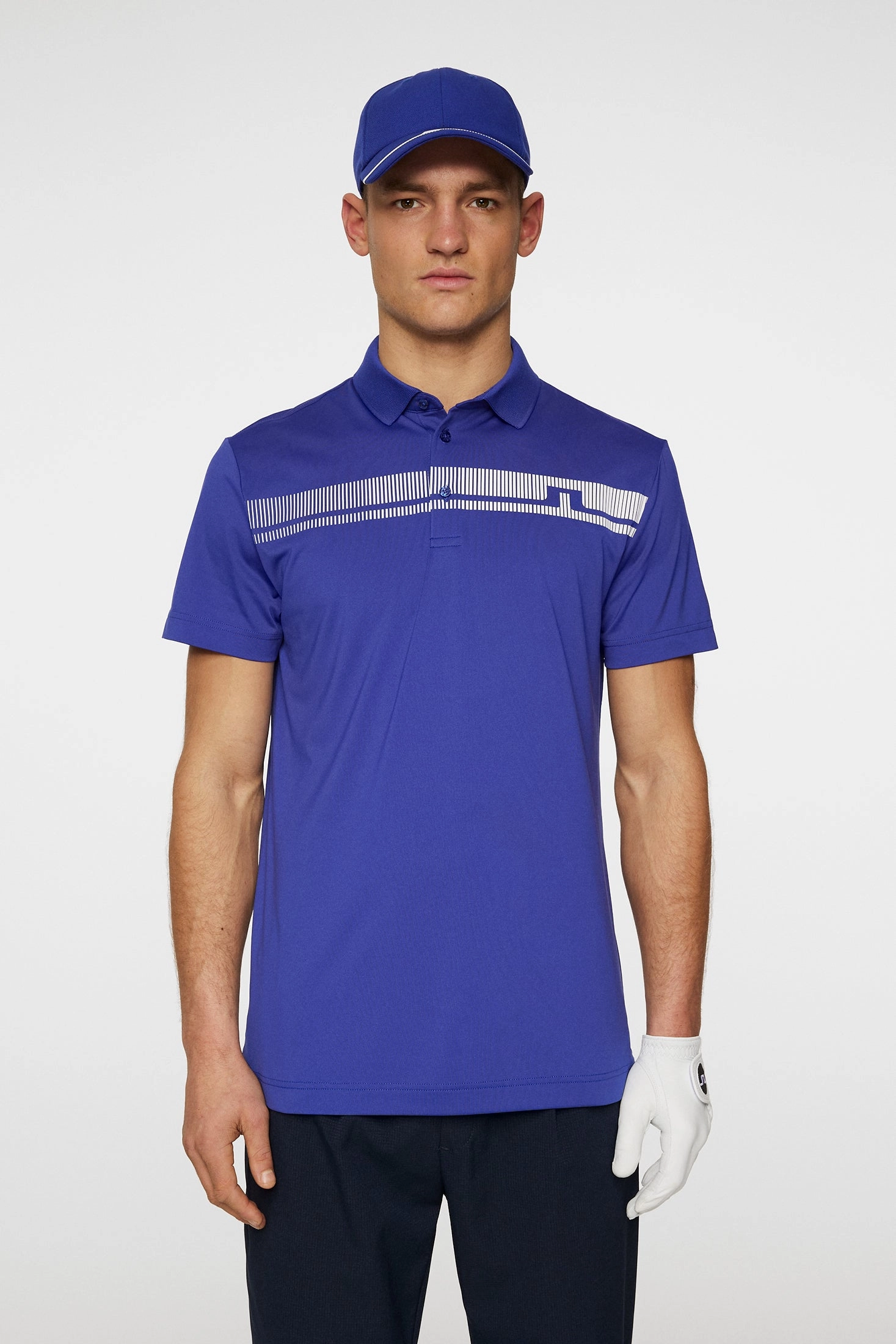 J.Lindeberg Mens Klas Golf Polo - CLEMATIS BLUE J.Lindeberg Men's Apparel