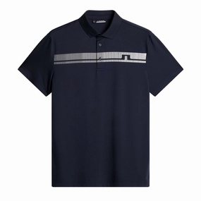 J.Lindeberg Mens Klas Golf Polo - JL NAVY J.Lindeberg men's golf clothing