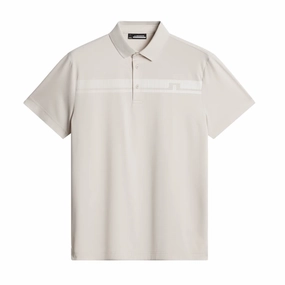 J.Lindeberg Mens Klas Golf Polo - MOONBEAM J.Lindeberg men's golf clothing
