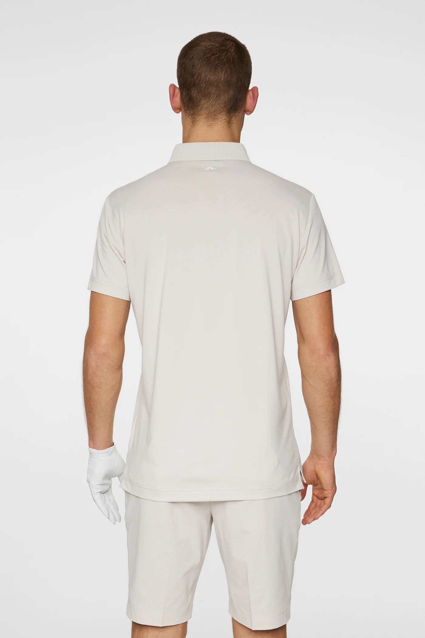 J.Lindeberg Mens Klas Golf Polo - MOONBEAM J.Lindeberg Men's Apparel