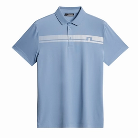 J.Lindeberg Mens Klas Golf Polo - RAIN WASHED J.Lindeberg men's golf clothing
