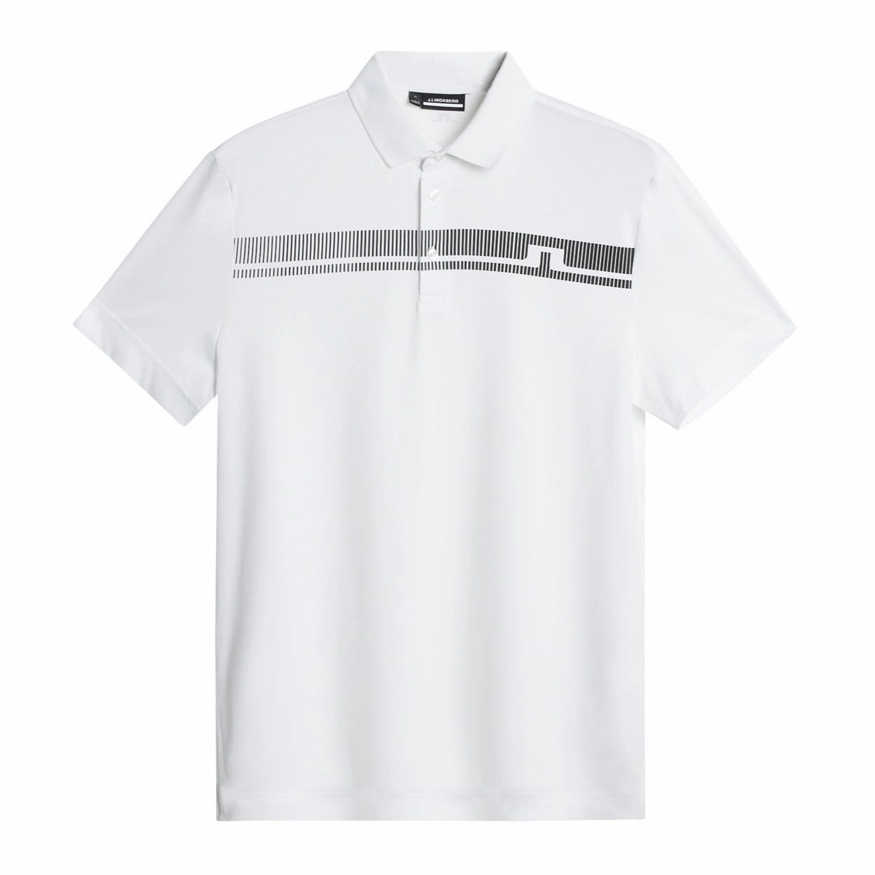 J.Lindeberg Mens Klas Golf Polo - WHITE J.Lindeberg men's golf clothing