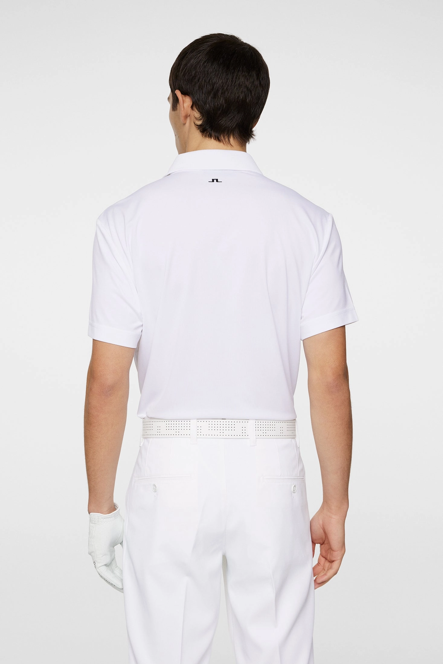 J.Lindeberg Mens Klas Golf Polo - WHITE J.Lindeberg Men's Apparel