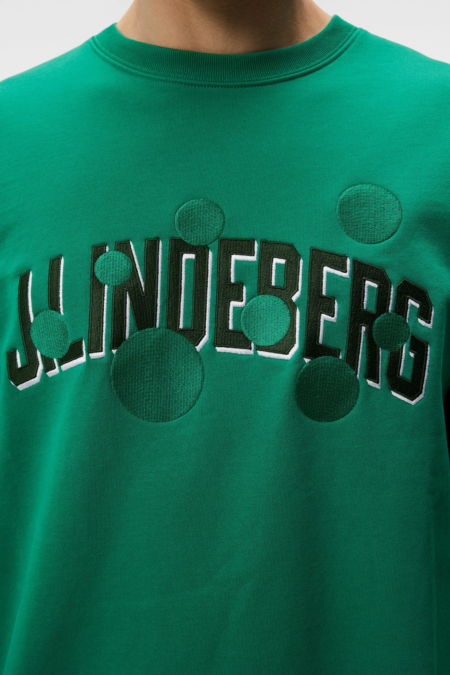 J.Lindeberg Mens Kyzer Crew Neck - Bosphorus J.Lindeberg Men's Apparel