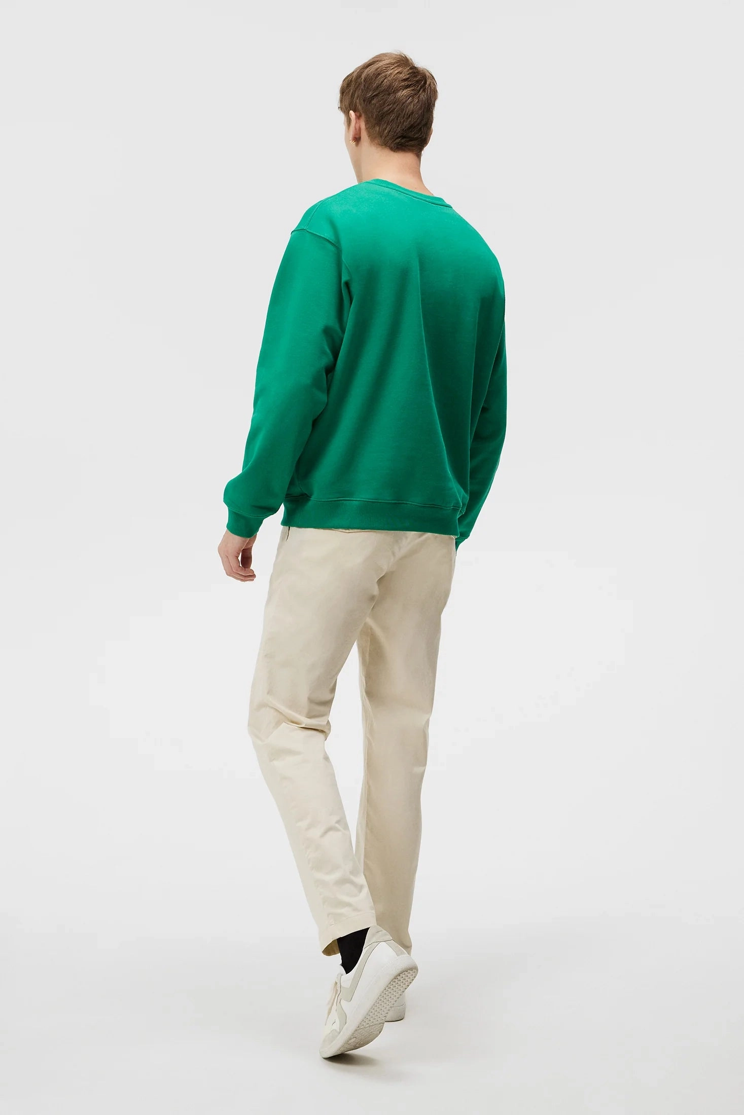 J.Lindeberg Mens Kyzer Crew Neck - Bosphorus J.Lindeberg Men's Apparel