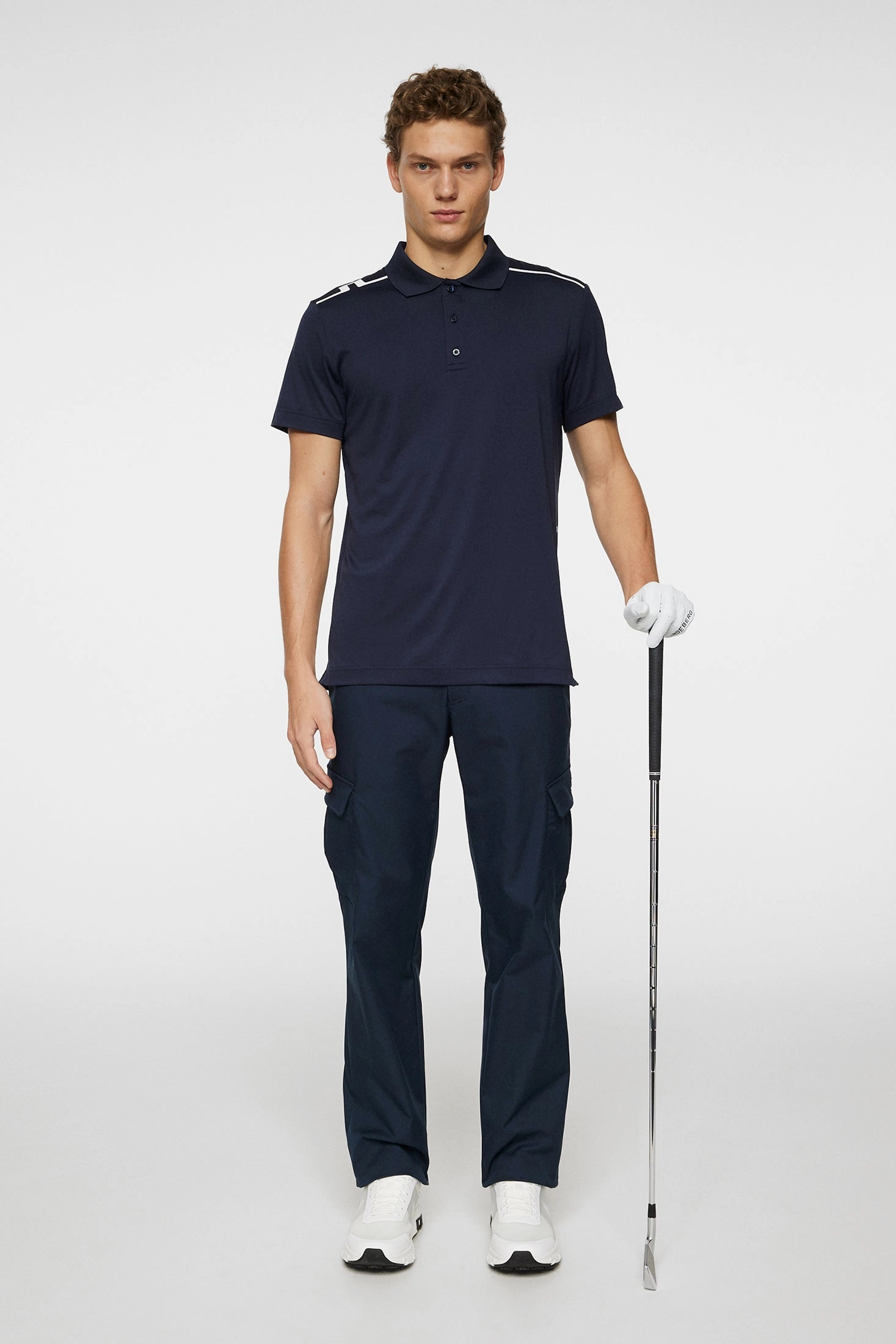 J.Lindeberg Mens LIONEL Polo - JL NAVY J.Lindeberg Men's Apparel