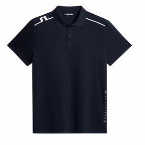 J.Lindeberg Mens LIONEL Polo - JL NAVY J.Lindeberg men's golf clothing