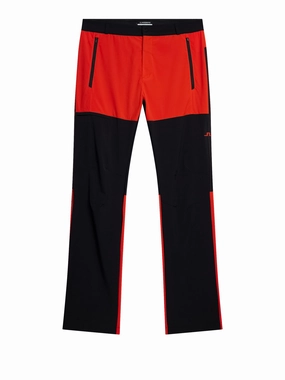 J.Lindeberg Mens Mendo Colour Block Pant - Tangerine Tango J.Lindeberg men's golf clothing