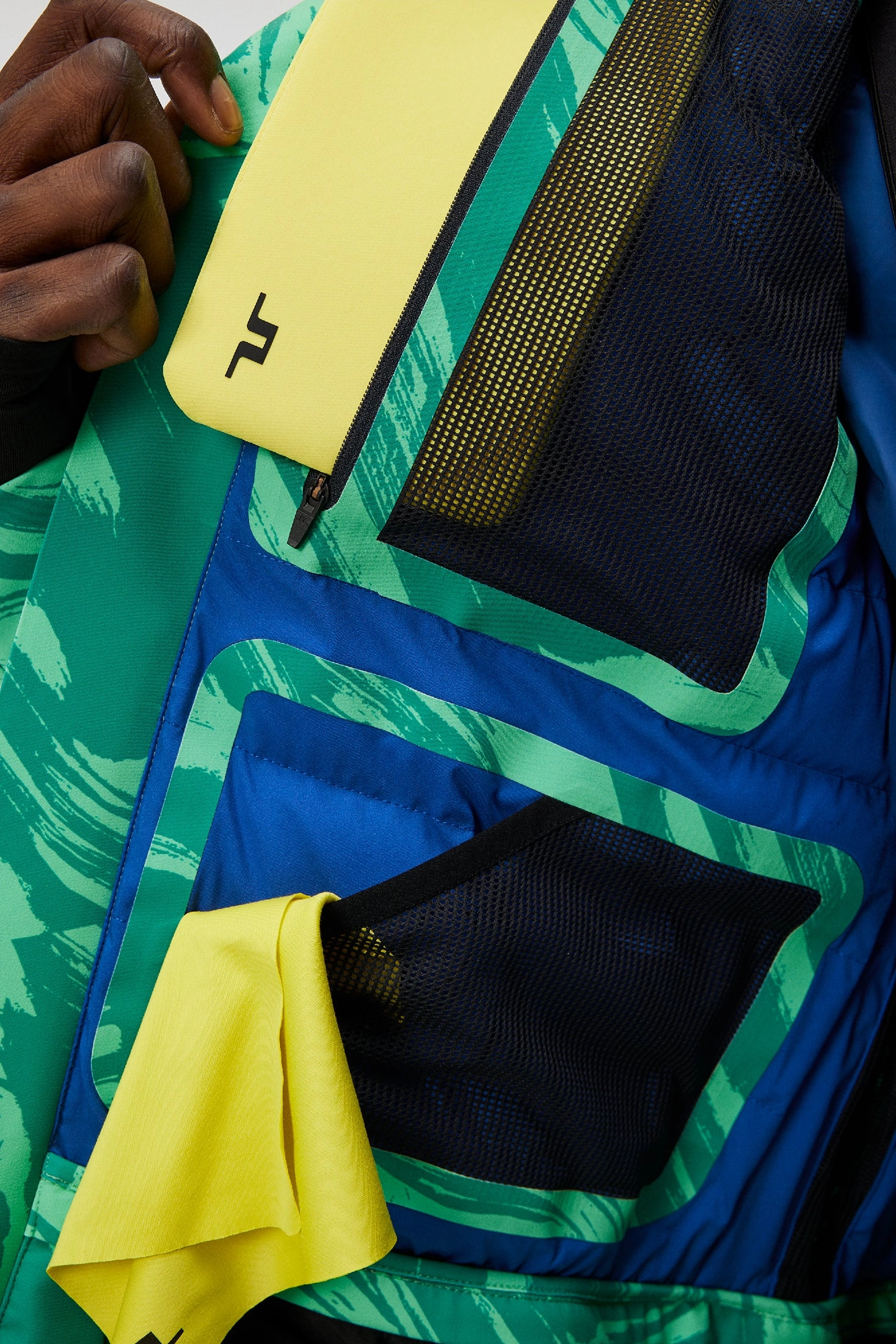 J.Lindeberg Mens Ray Hybrid SKI Jacket - Green Valley J.Lindeberg Men's Apparel