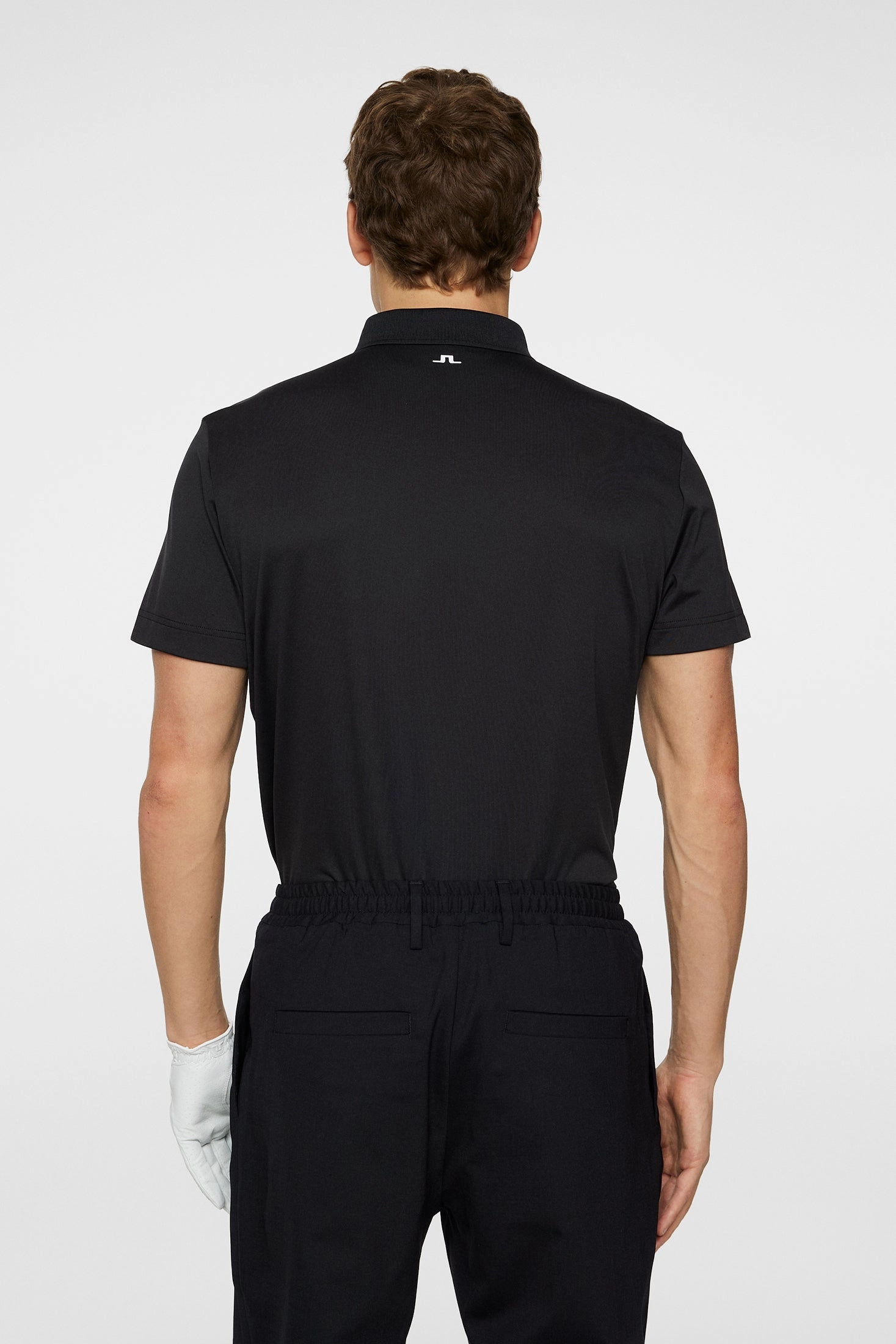 J.Lindeberg Mens Reg Fit BRIDGE Polo - BLACK J.Lindeberg Men's Apparel