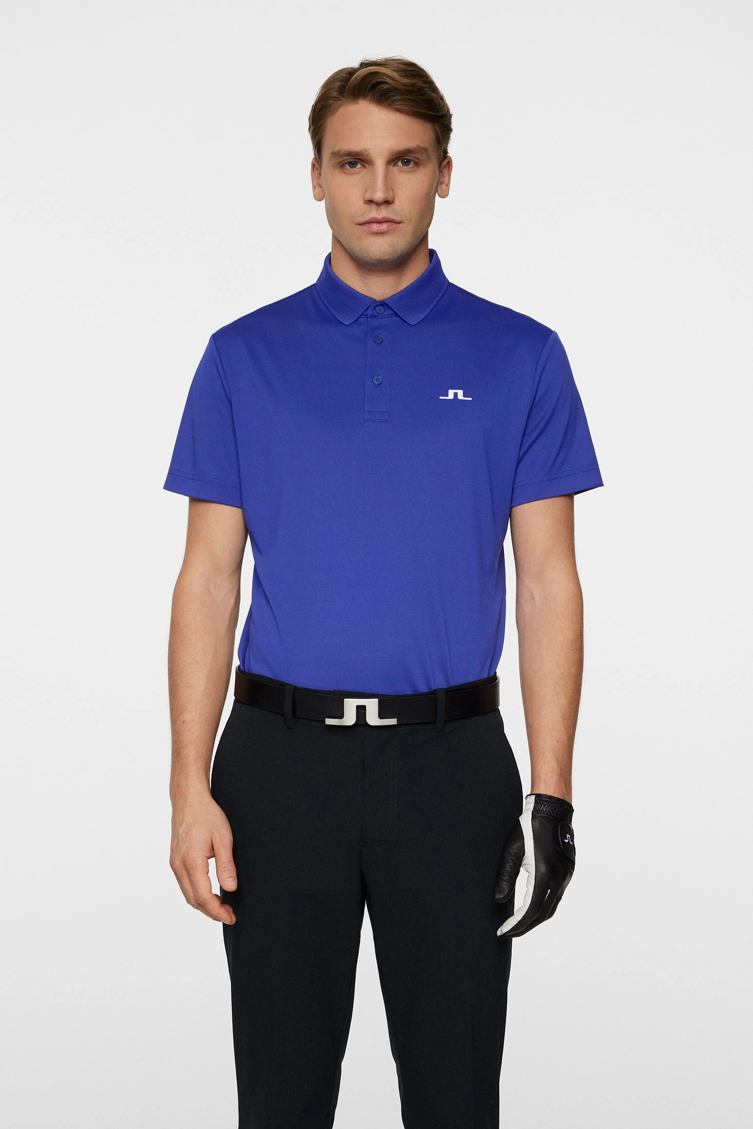 J.Lindeberg Mens Reg Fit BRIDGE Polo - CLEMATIS BLUE J.Lindeberg Men's Apparel