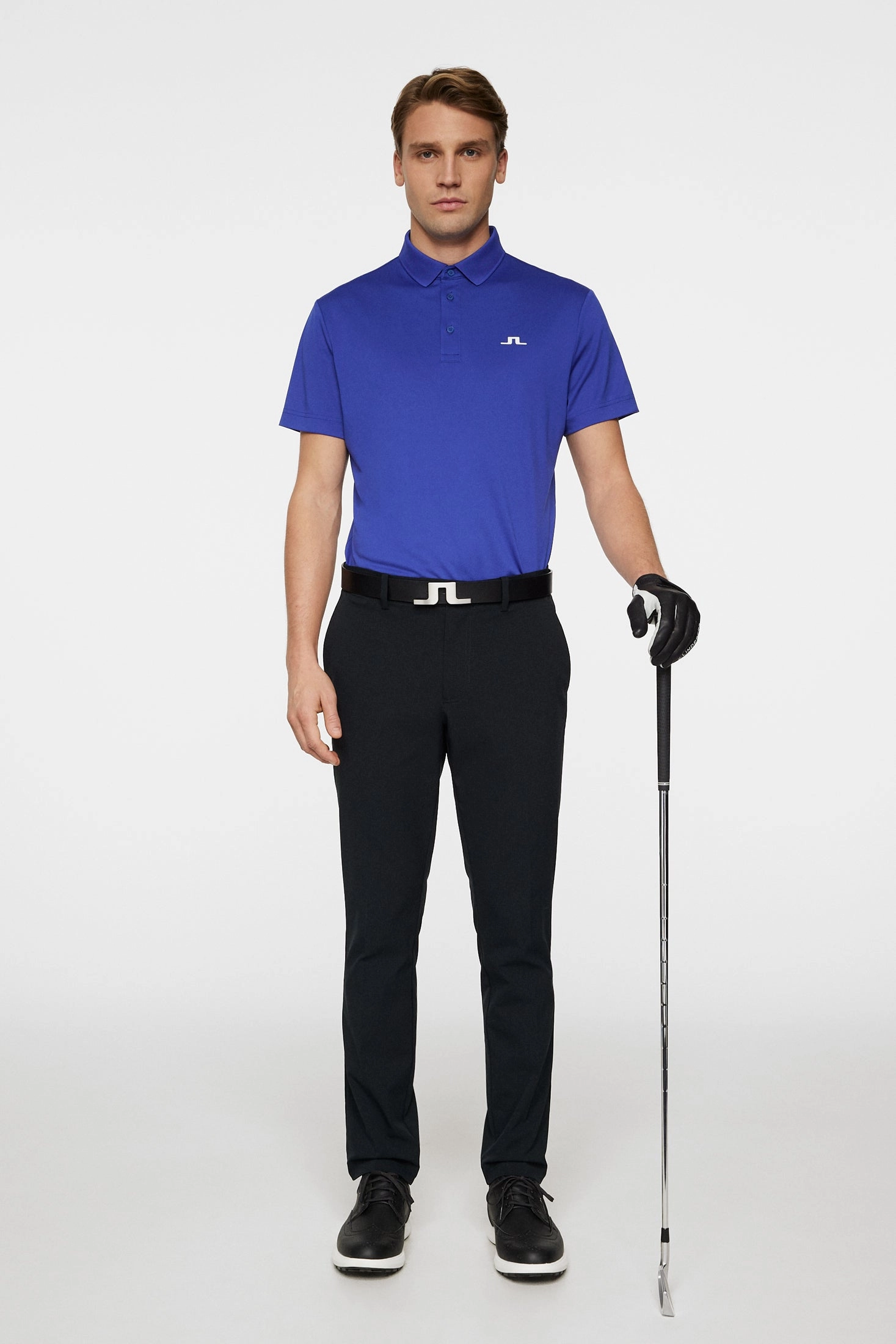 J.Lindeberg Mens Reg Fit BRIDGE Polo - CLEMATIS BLUE J.Lindeberg Men's Apparel