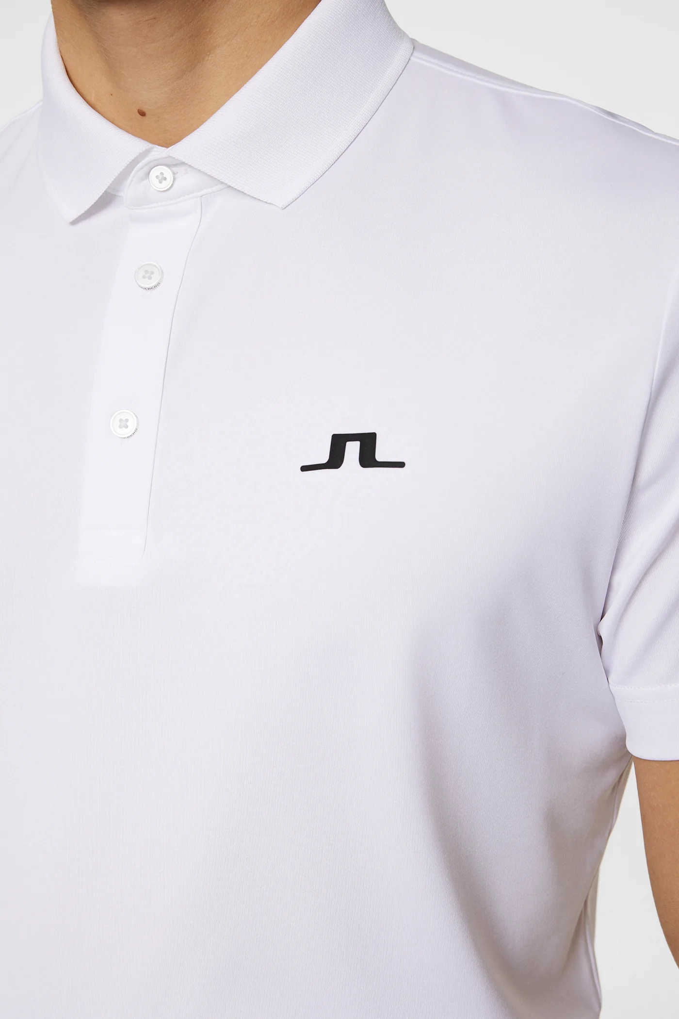 J.Lindeberg Mens Reg Fit BRIDGE Polo - WHITE J.Lindeberg Men's Apparel
