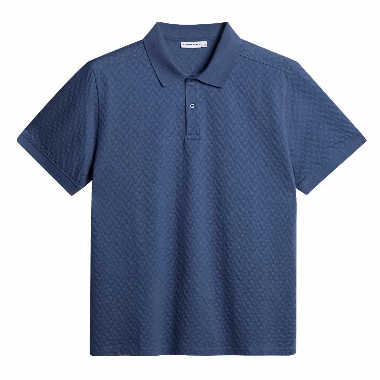 J.Lindeberg Mens Reg Fit DEVON COTTON Polo - VINTAGE INDIGO J.Lindeberg men's golf clothing