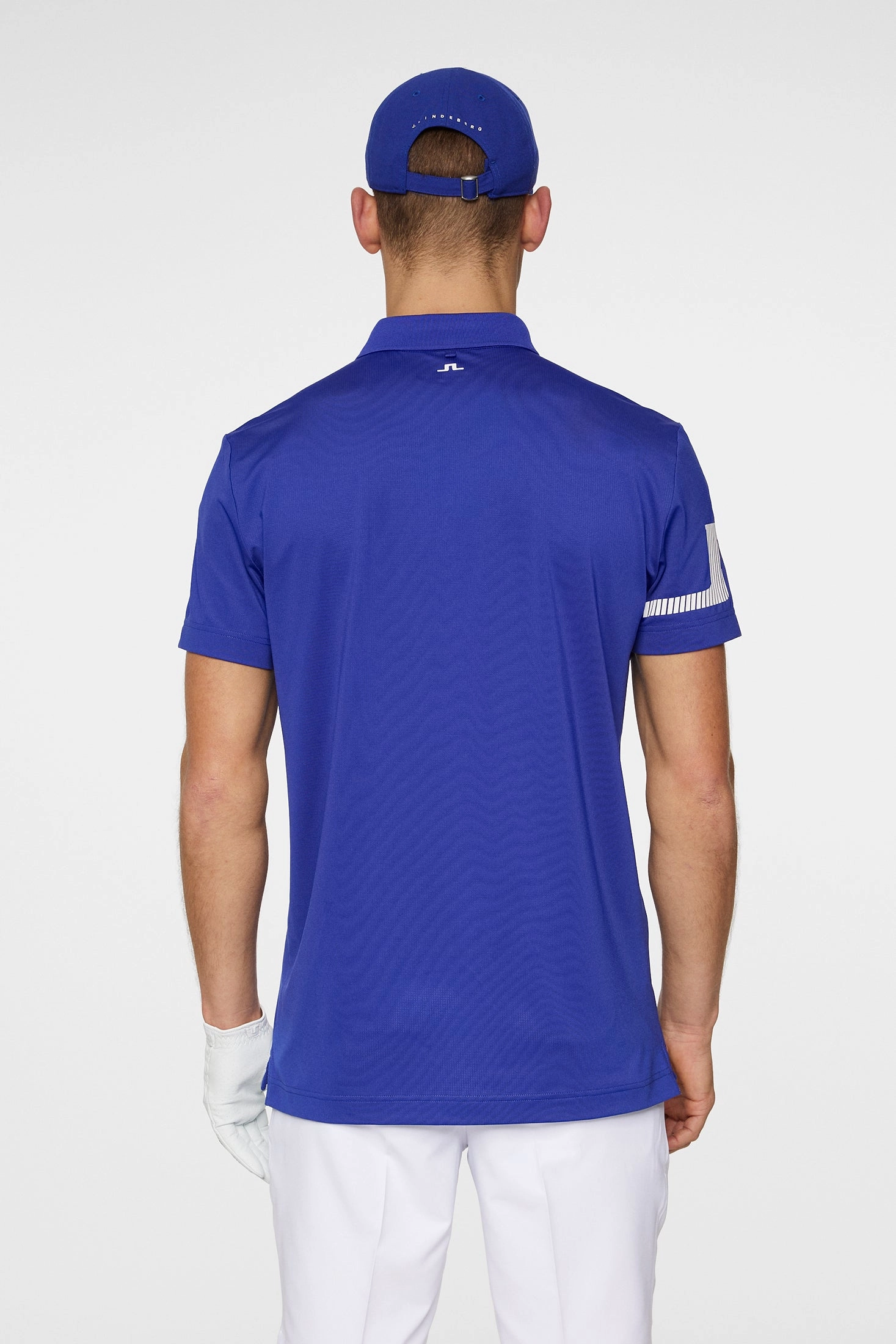 J.Lindeberg Mens Reg Fit HEATH STRIKE Polo - CLEMATIS BLUE J.Lindeberg Men's Apparel